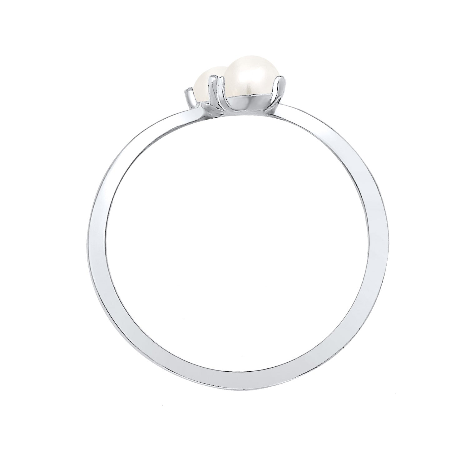 Silber - Elli | Ring | Süßwasserperle | 925er Sterling Silber