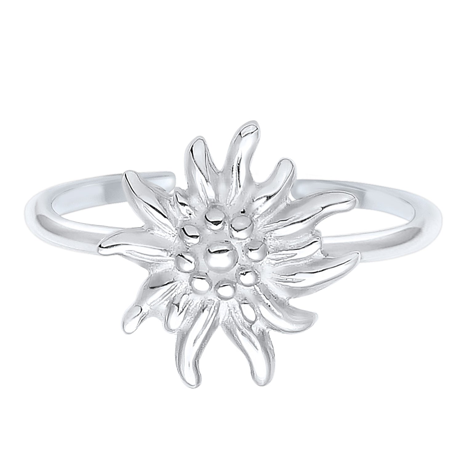 Silber - Elli | Ring Edelweiss | 925er Sterling Silber