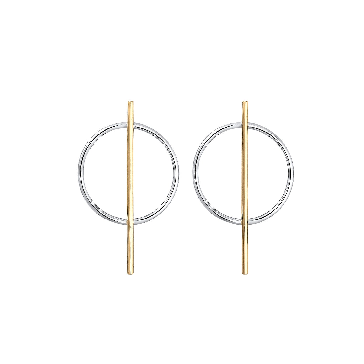 Gold - Elli | Ohrstecker | 925 Sterling Silber vergoldet