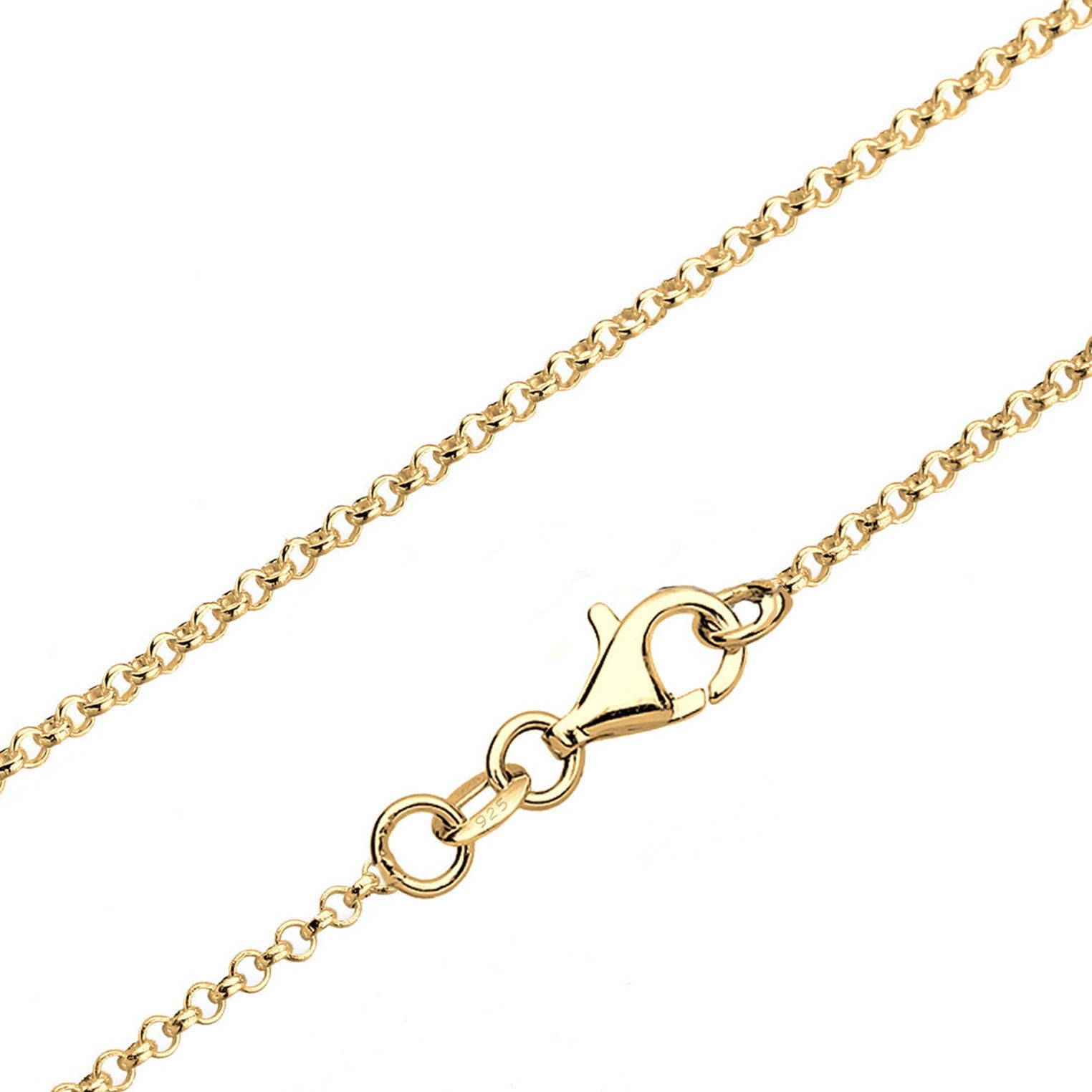 Gold - Elli | Halskette Evil Eye | Kristall (Blau) | 925 Sterling Silber vergoldet