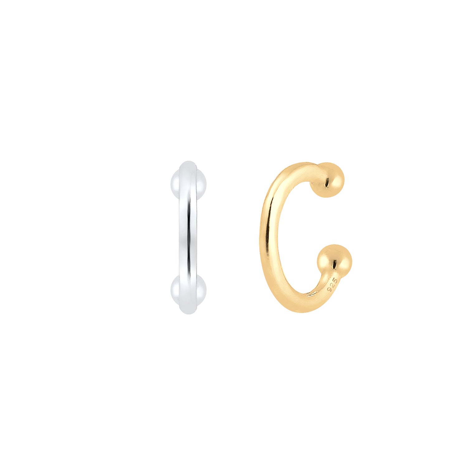 Silber - Elli | Earcuff | 925 Sterling Silber vergoldet