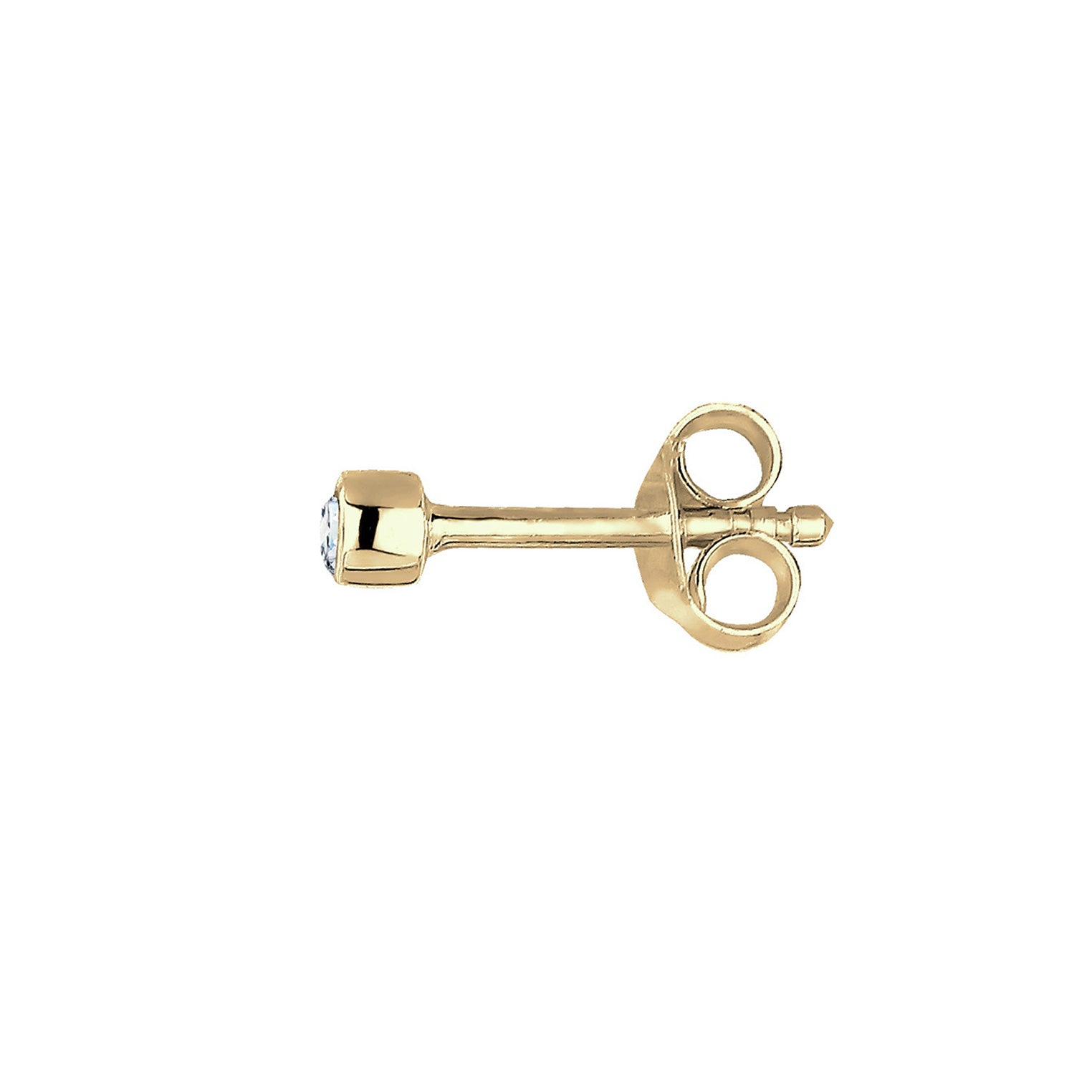 Gold - Elli DIAMONDS | Ohrstecker | Diamant ( Weiß, 0,03 ct ) | 375 Gelbgold
