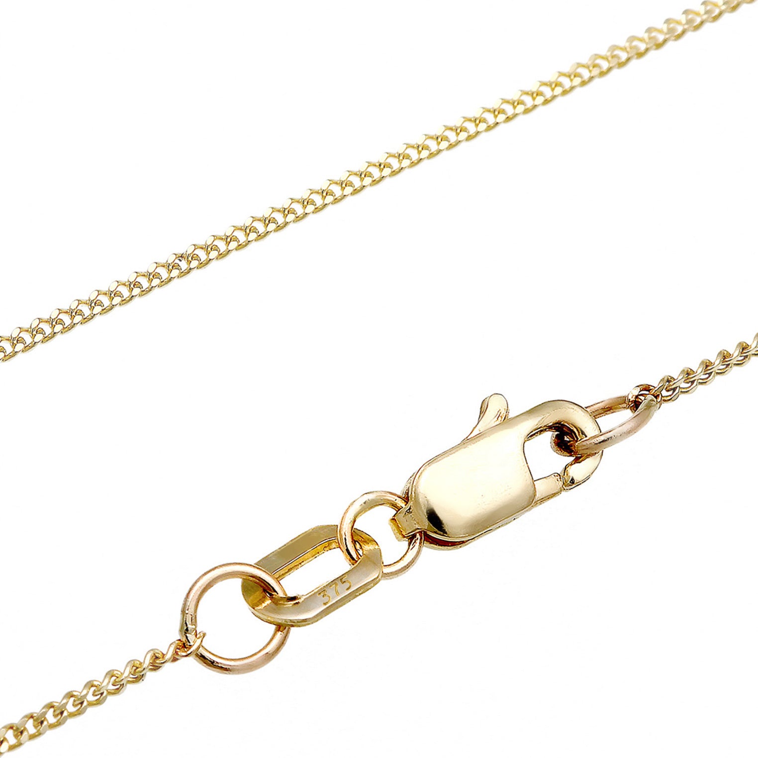 Gold - Elli PREMIUM | Solitär-Kette | Zirkonia (Weiß) | 375 Gelbgold