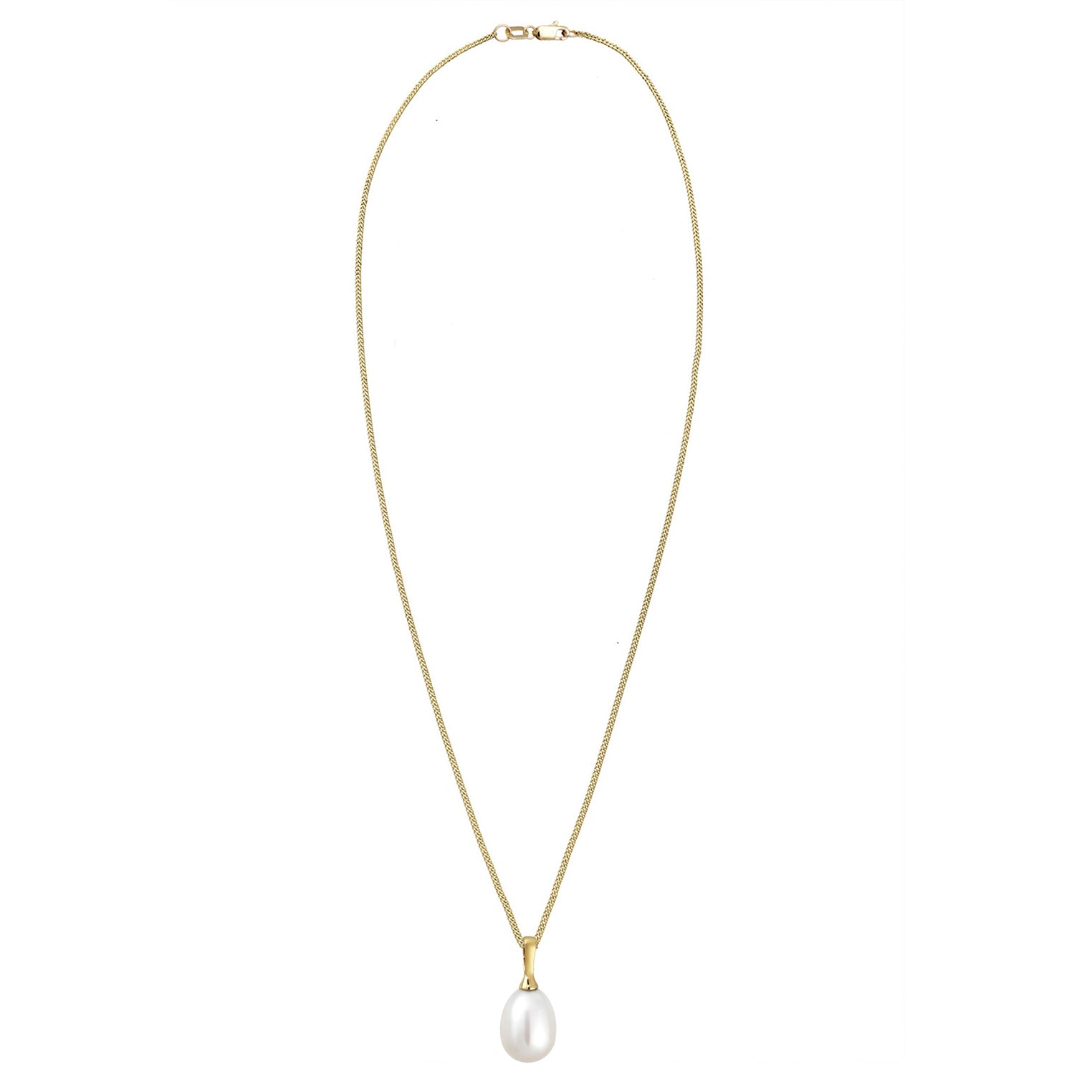 Gold - Elli PREMIUM | Halskette | Süßwasserperle | 375 Gelbgold
