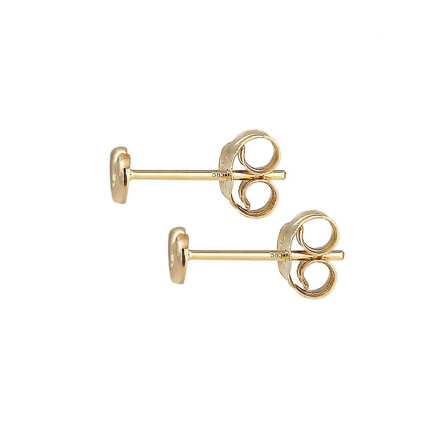 Gold - Elli PREMIUM | Ohrstecker Infinity | 585 Gelbgold