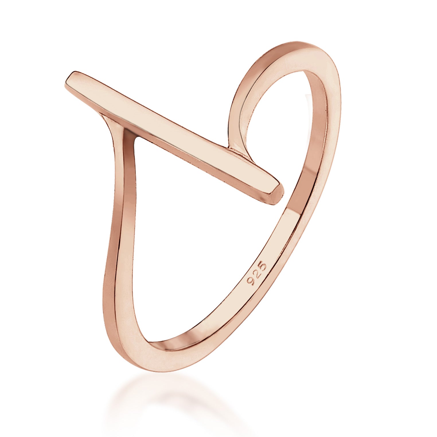 Roségold - Elli | Ring Geo | 925 Sterling Silber Rosegold