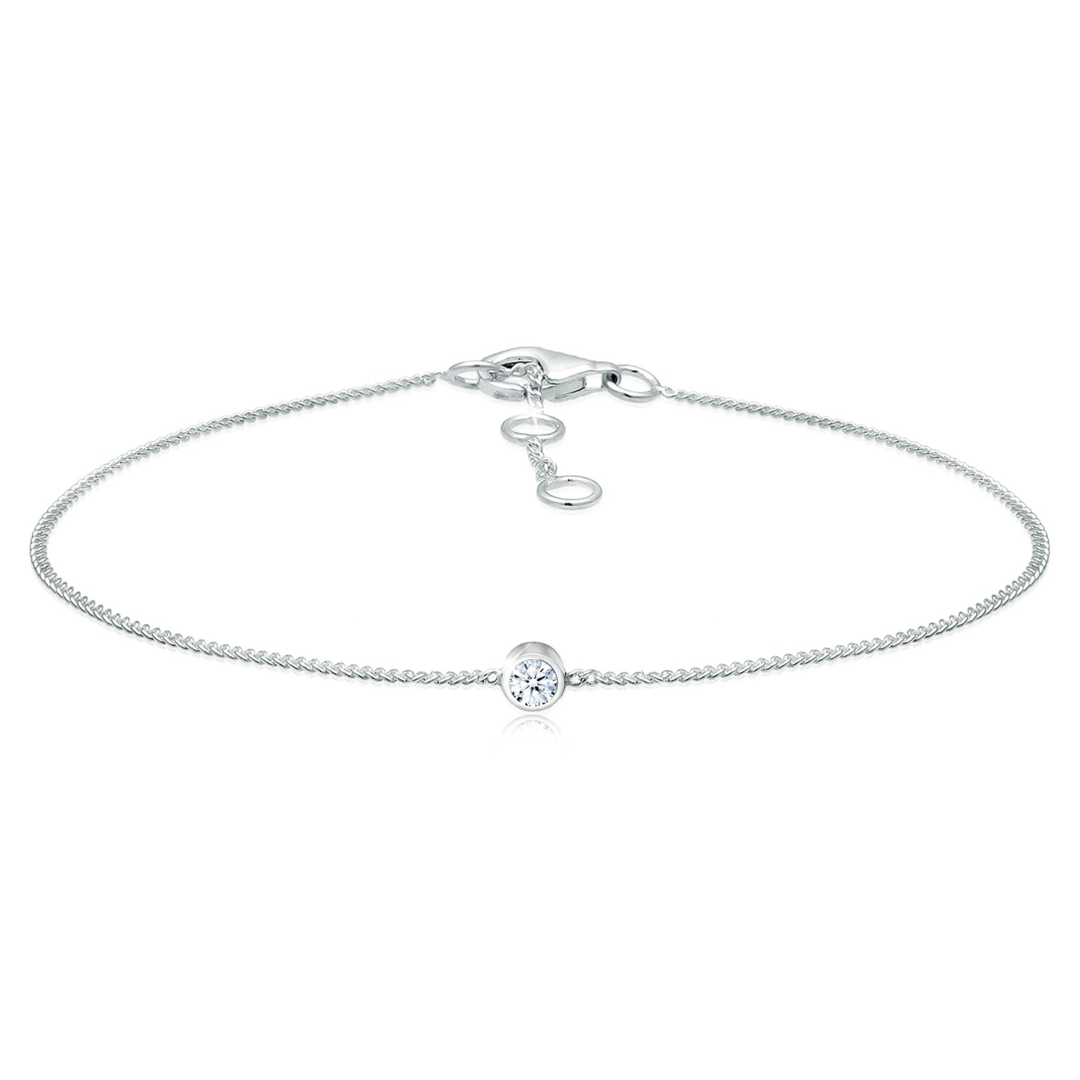 Silber - Elli DIAMONDS | Armband | Diamant ( Weiß, 0,06 ct ) | 925er Sterling Silber