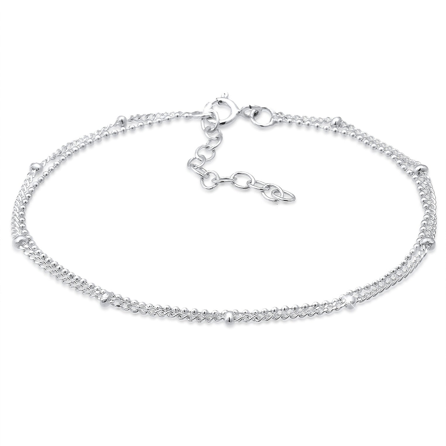 Silber - Elli | Kugel-Gliederarmband Geo | 925er Sterling Silber