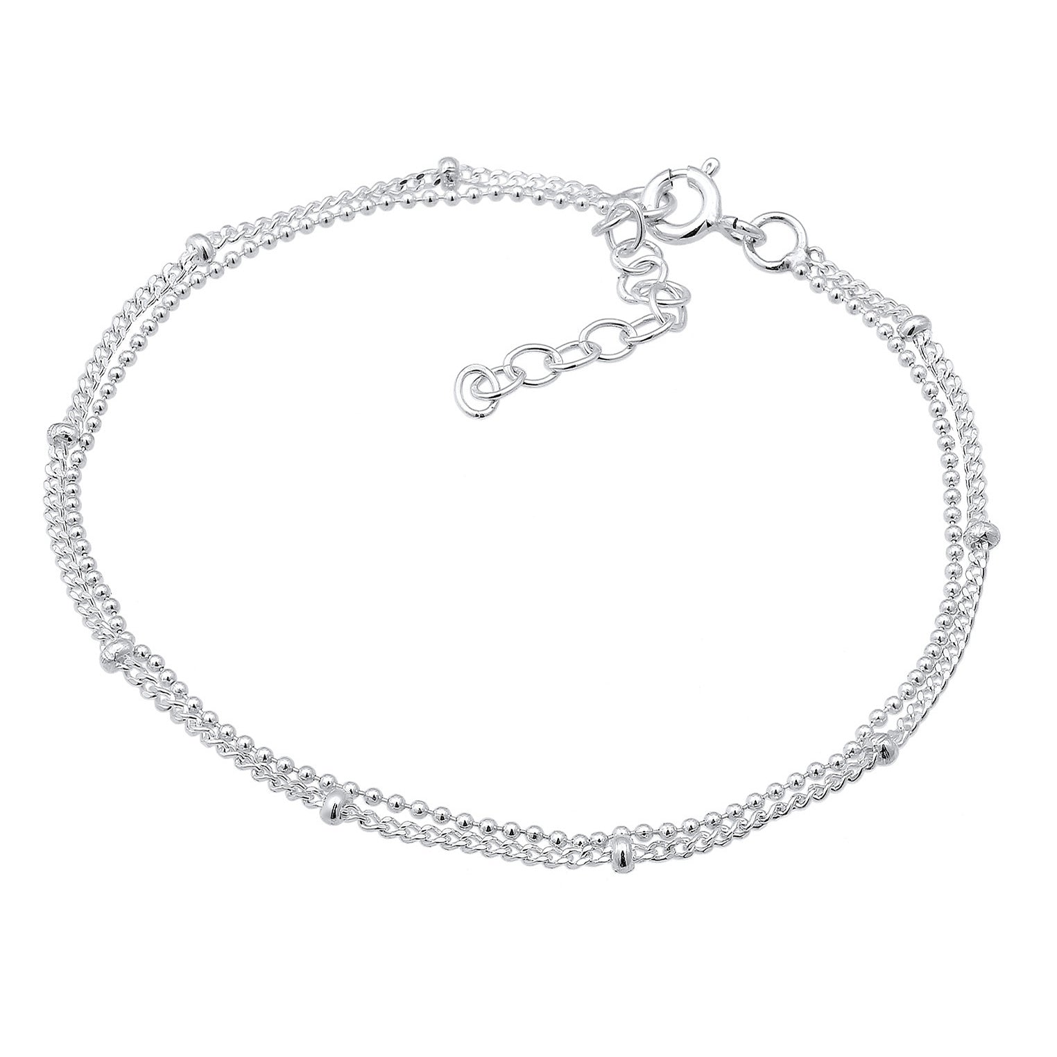 Silber - Elli | Kugel-Gliederarmband Geo | 925er Sterling Silber