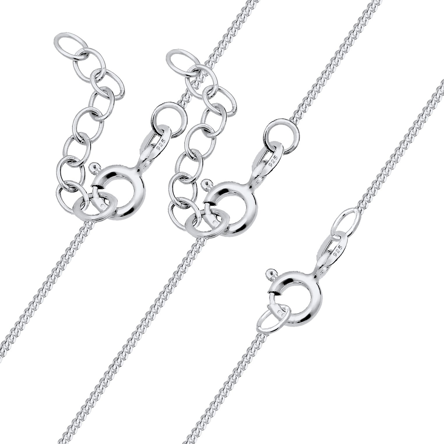 Silber - Elli | Mutter-Kind-Kettenset Herz | 925er Sterling Silber