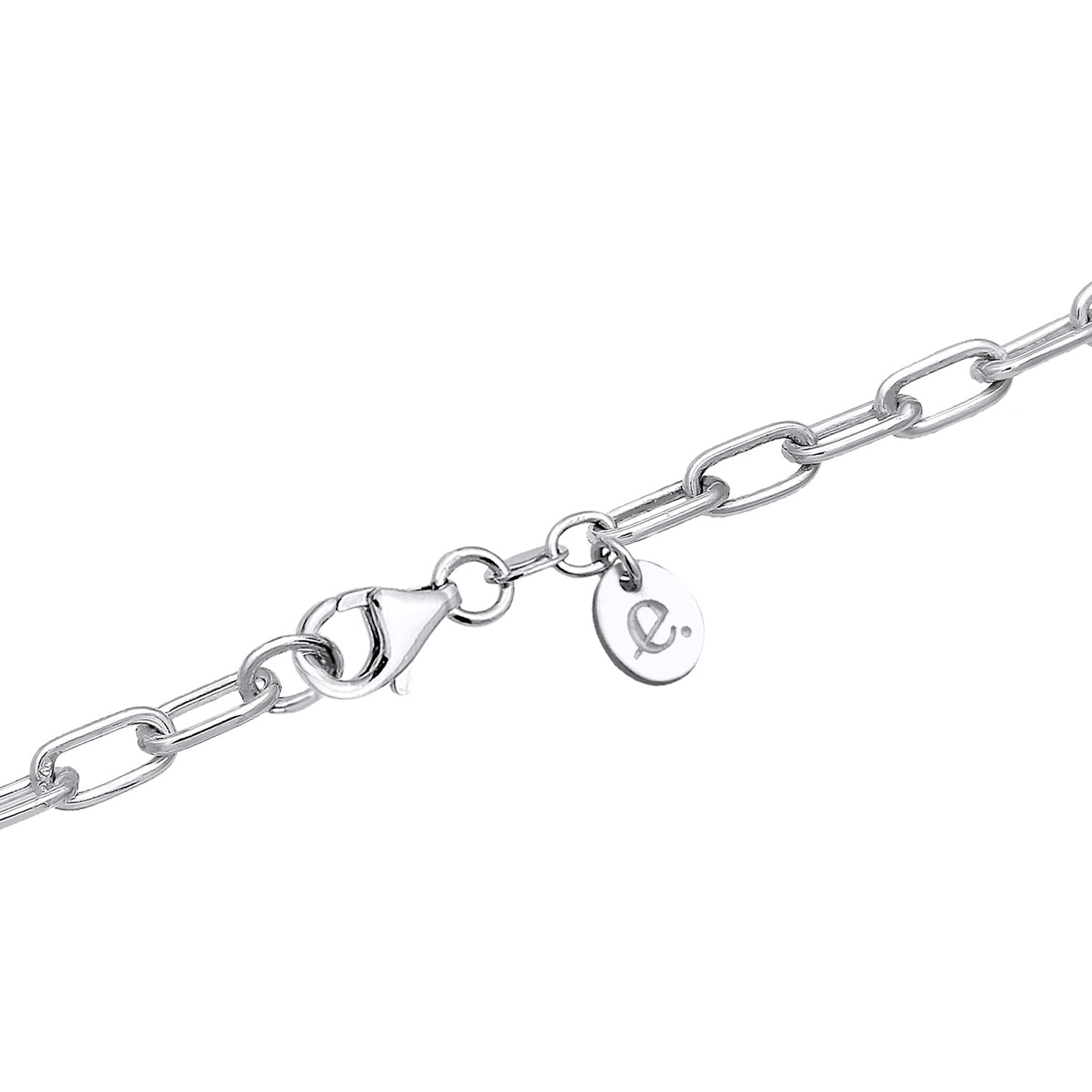 Silber - Elli PREMIUM | Solitär-Kette | Kristall (Weiß) | 925er Sterling Silber