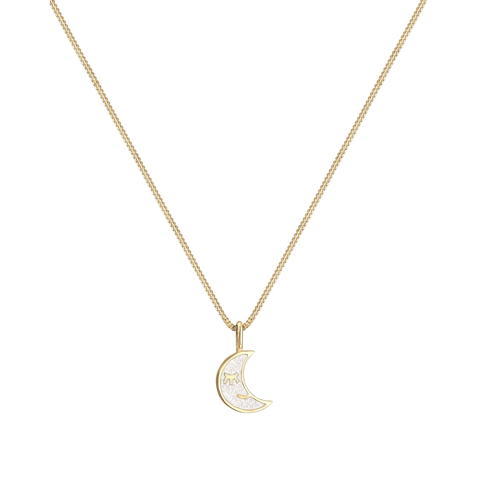 Gold - Elli | Halskette Halbmond Astro | 925 Sterling Silber vergoldet