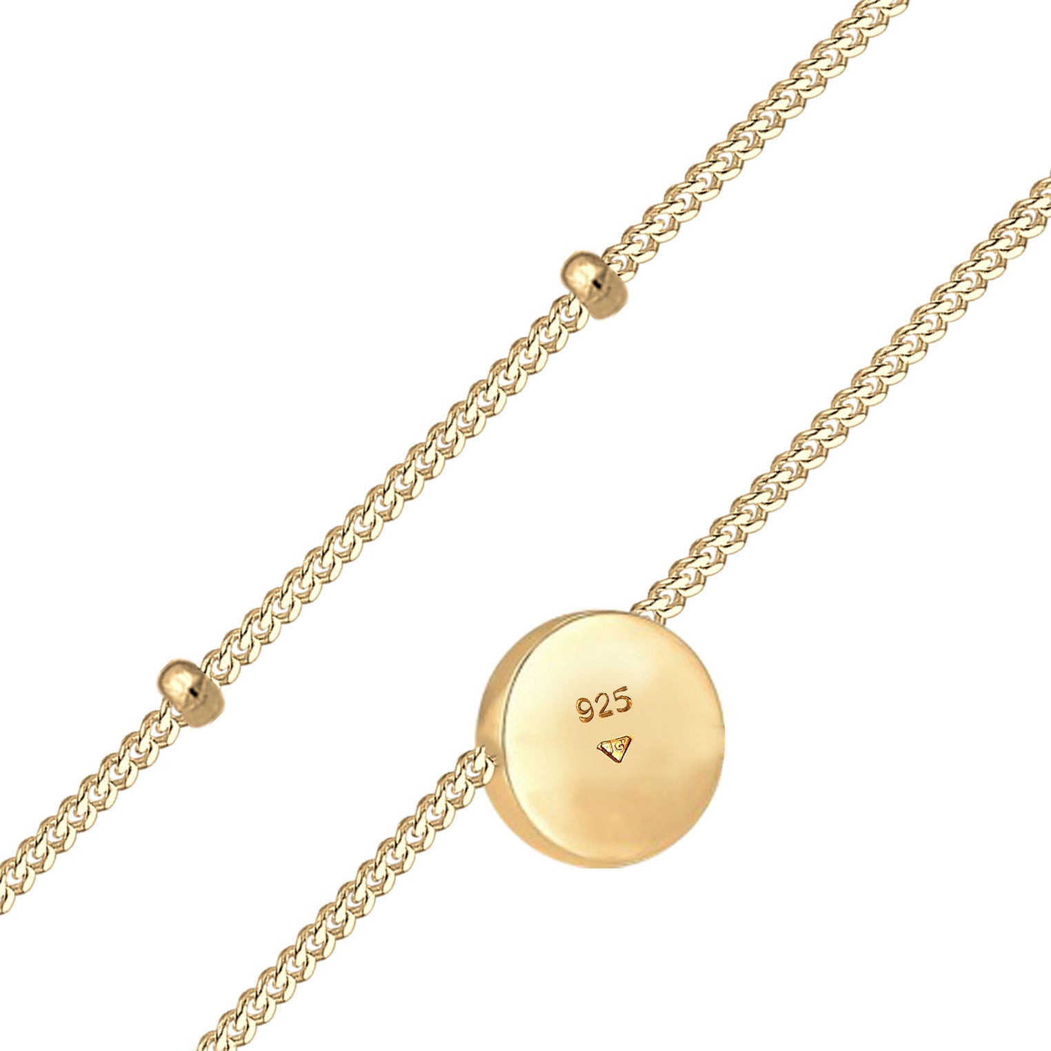 Gold - Elli | Choker | Opal (Weiß) | 925 Sterling Silber vergoldet