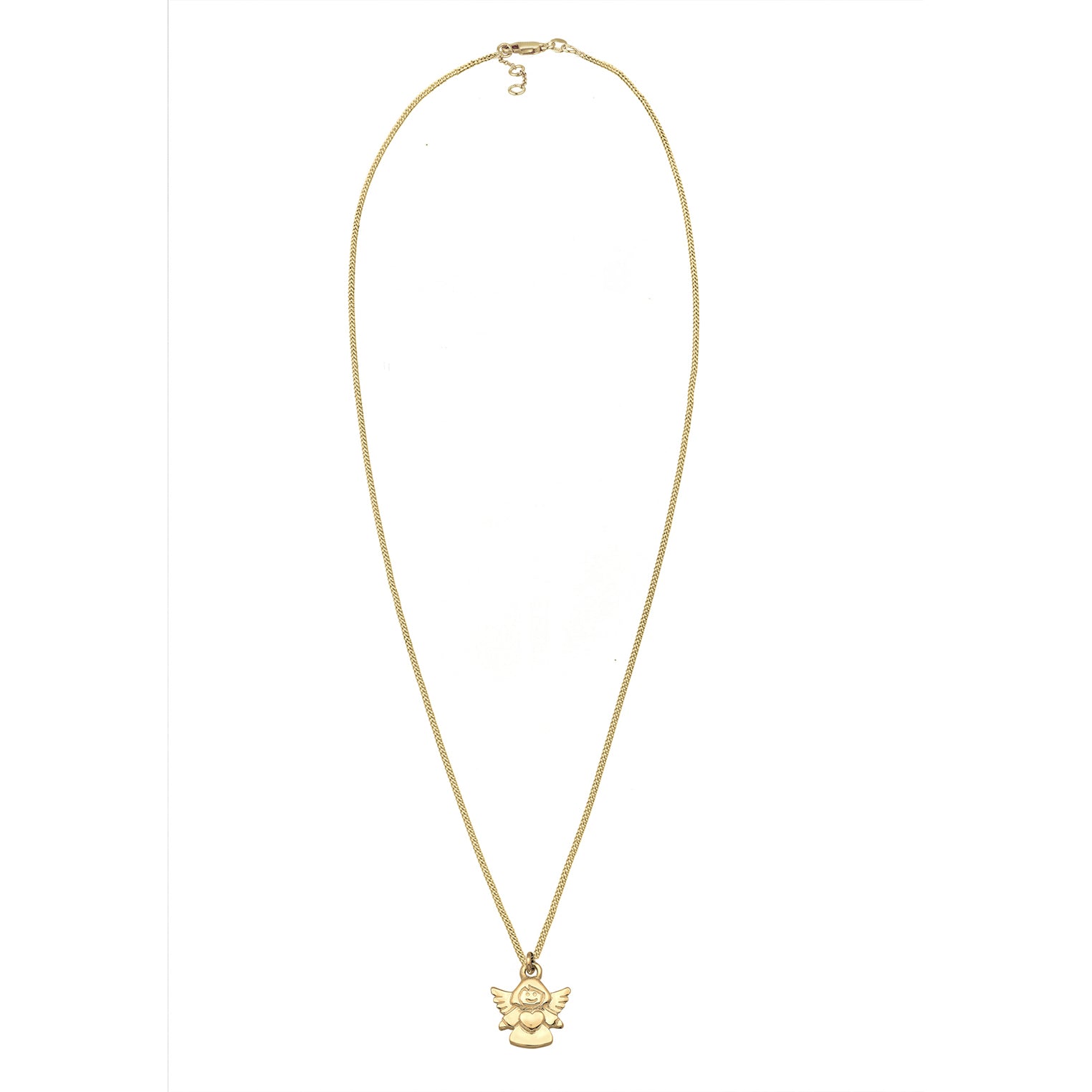 Gold - Elli PREMIUM | Halskette Engel | 375 Gelbgold