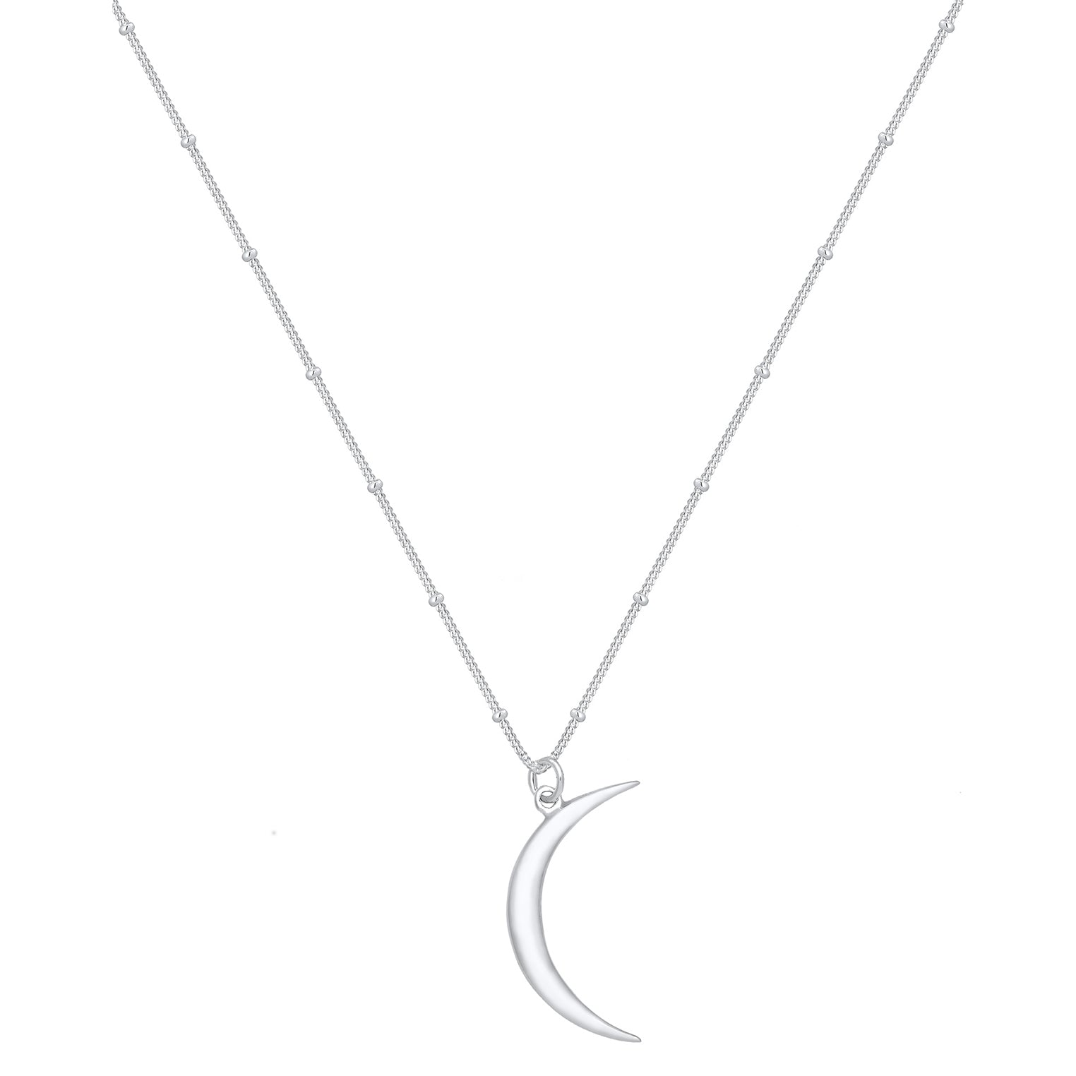 Silber - Elli | Kugel-Lange Halskette Astro | 925er Sterling Silber