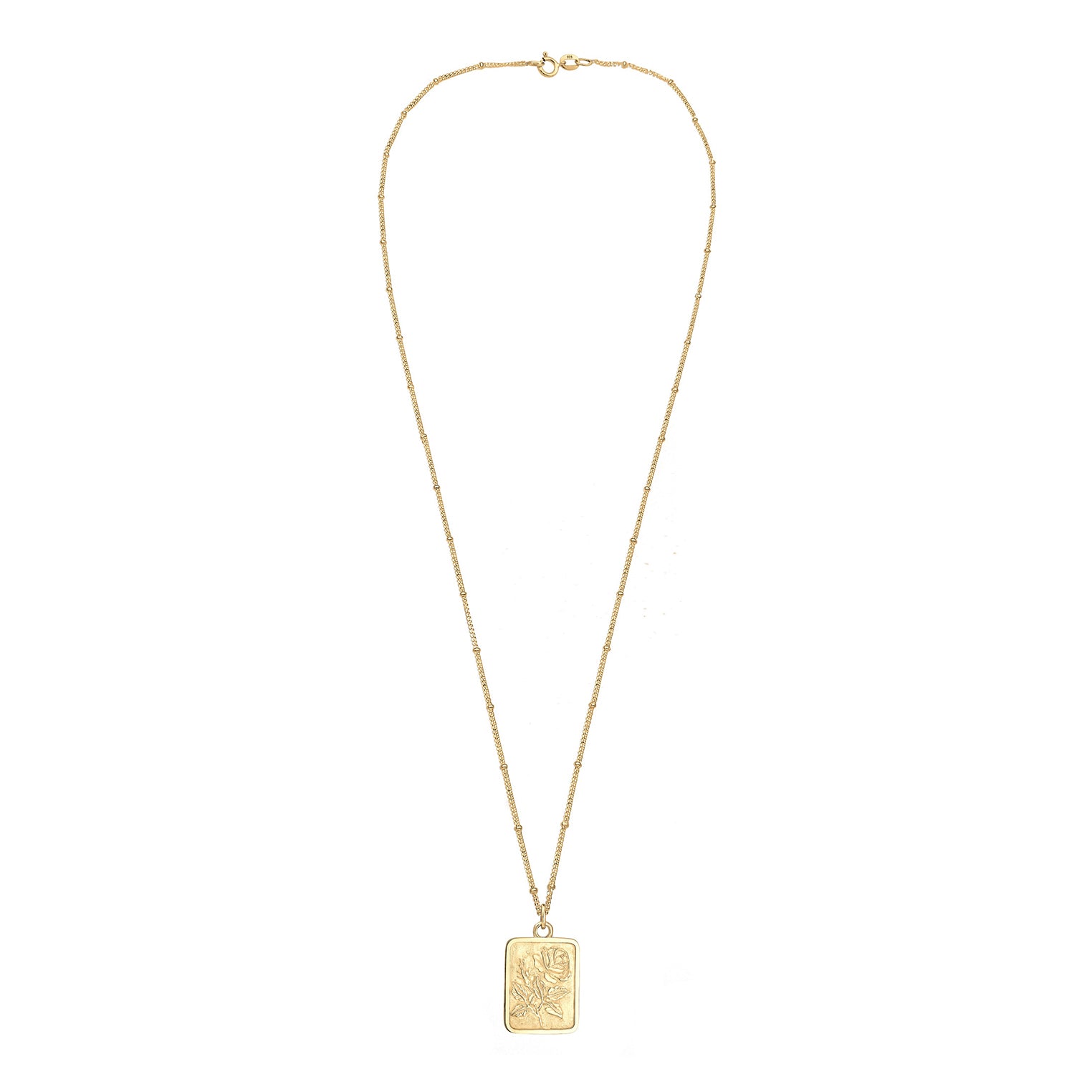 Gold - Elli | Kugel-Halskette Rose | 925 Sterling Silber vergoldet