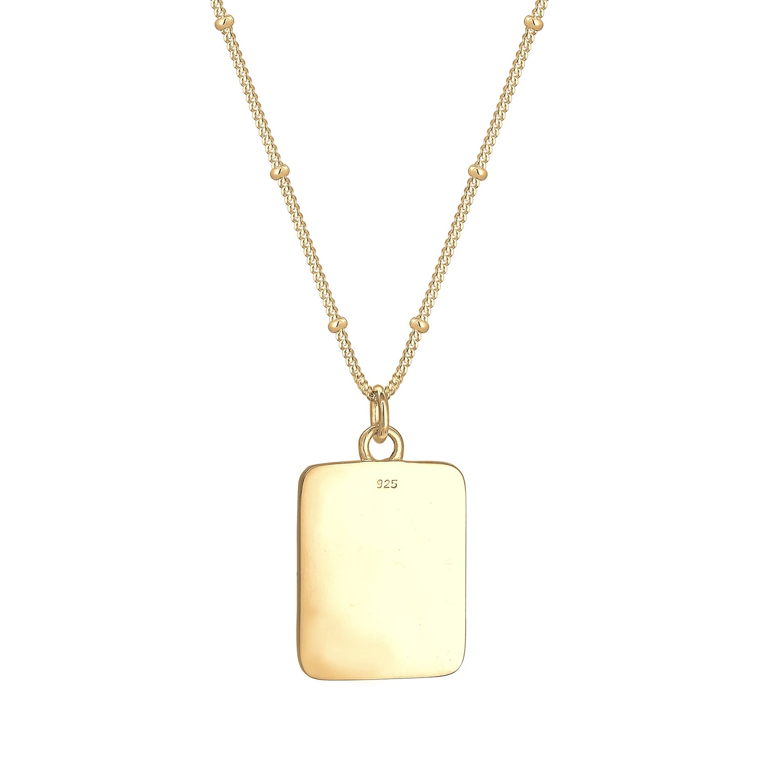 Gold - Elli | Kugel-Halskette Rose | 925 Sterling Silber vergoldet