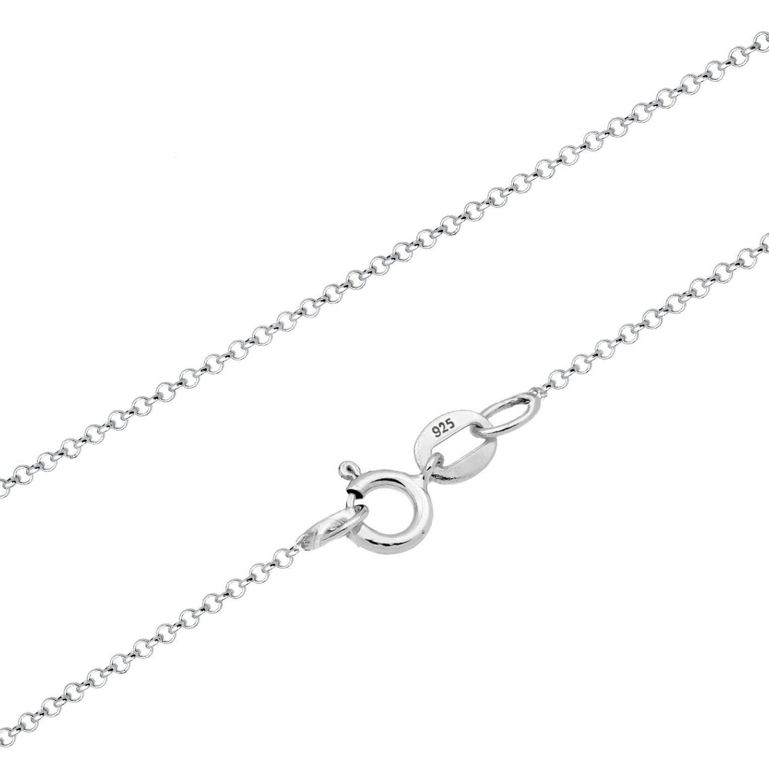 Silber - Elli | Halskette Astro | Mondstein (Weiß) | 925er Sterling Silber