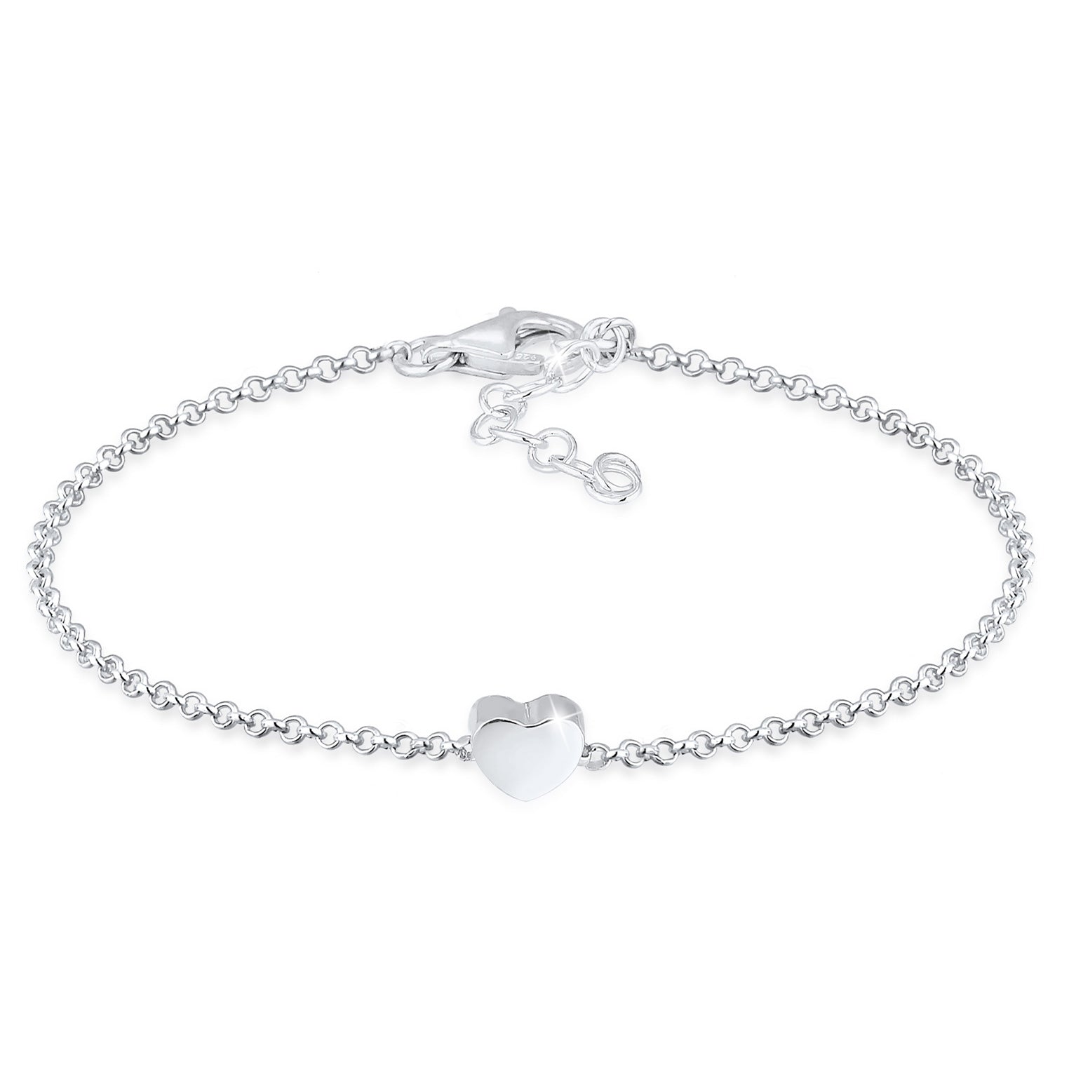 Silber - Elli | Armband Herz | 925er Sterling Silber