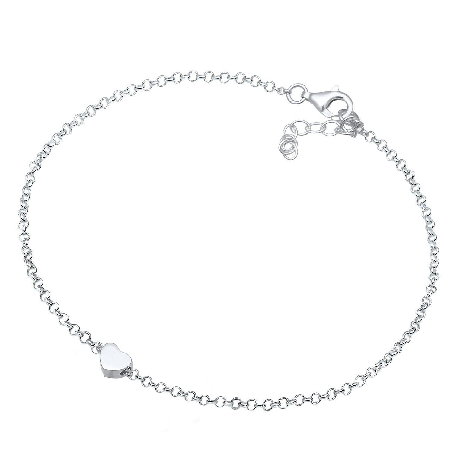 Silber - Elli | Armband Herz | 925er Sterling Silber