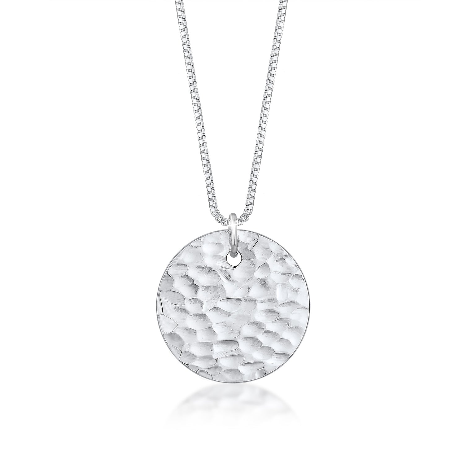 Silber - Elli | Lange Venezianer-Halskette Geo | 925er Sterling Silber