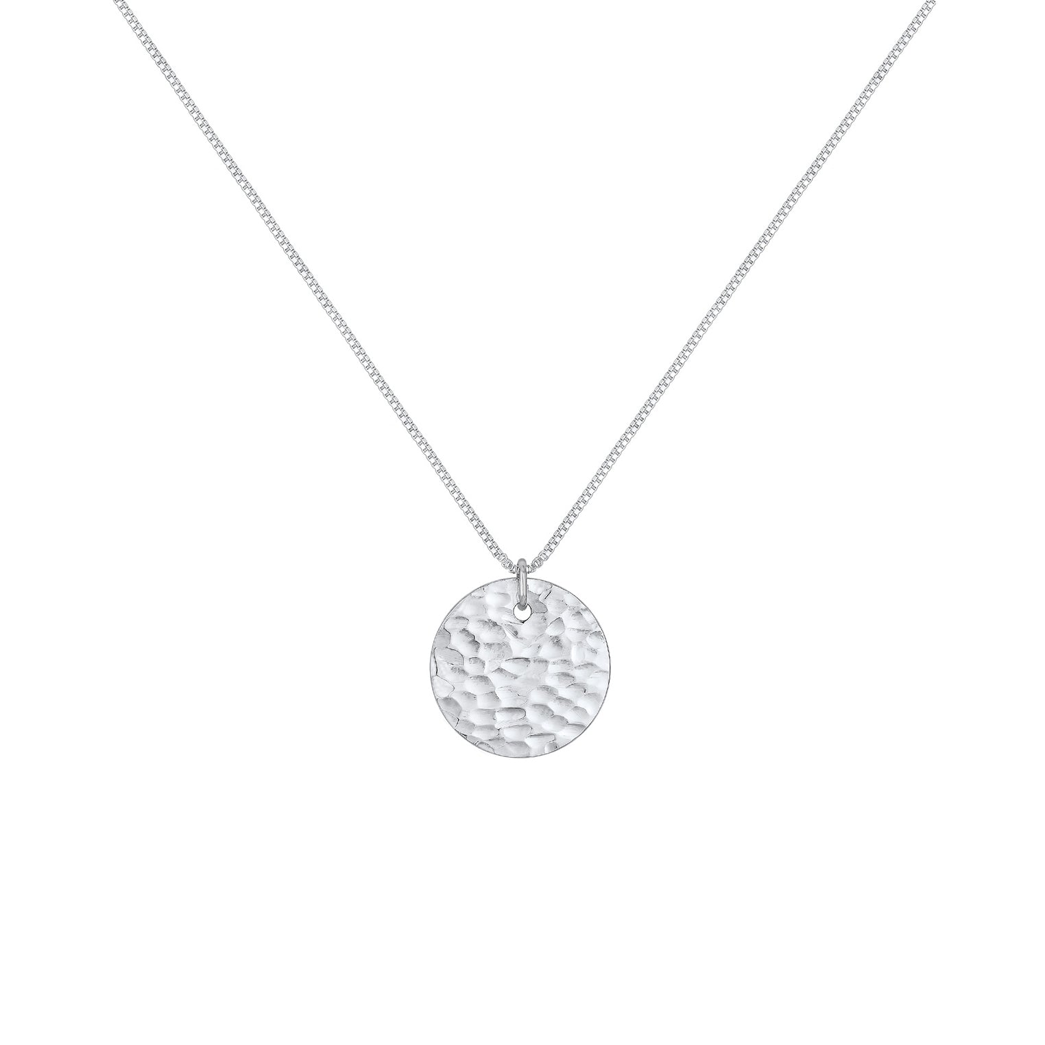 Silber - Elli | Lange Venezianer-Halskette Geo | 925er Sterling Silber