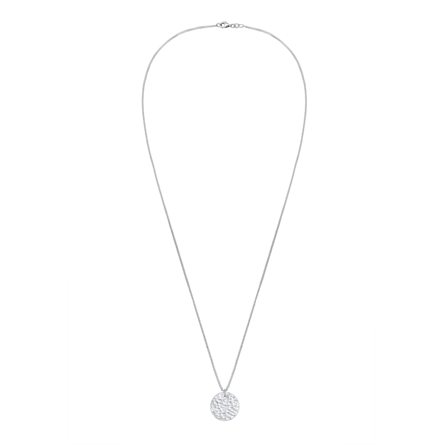 Silber - Elli | Lange Venezianer-Halskette Geo | 925er Sterling Silber