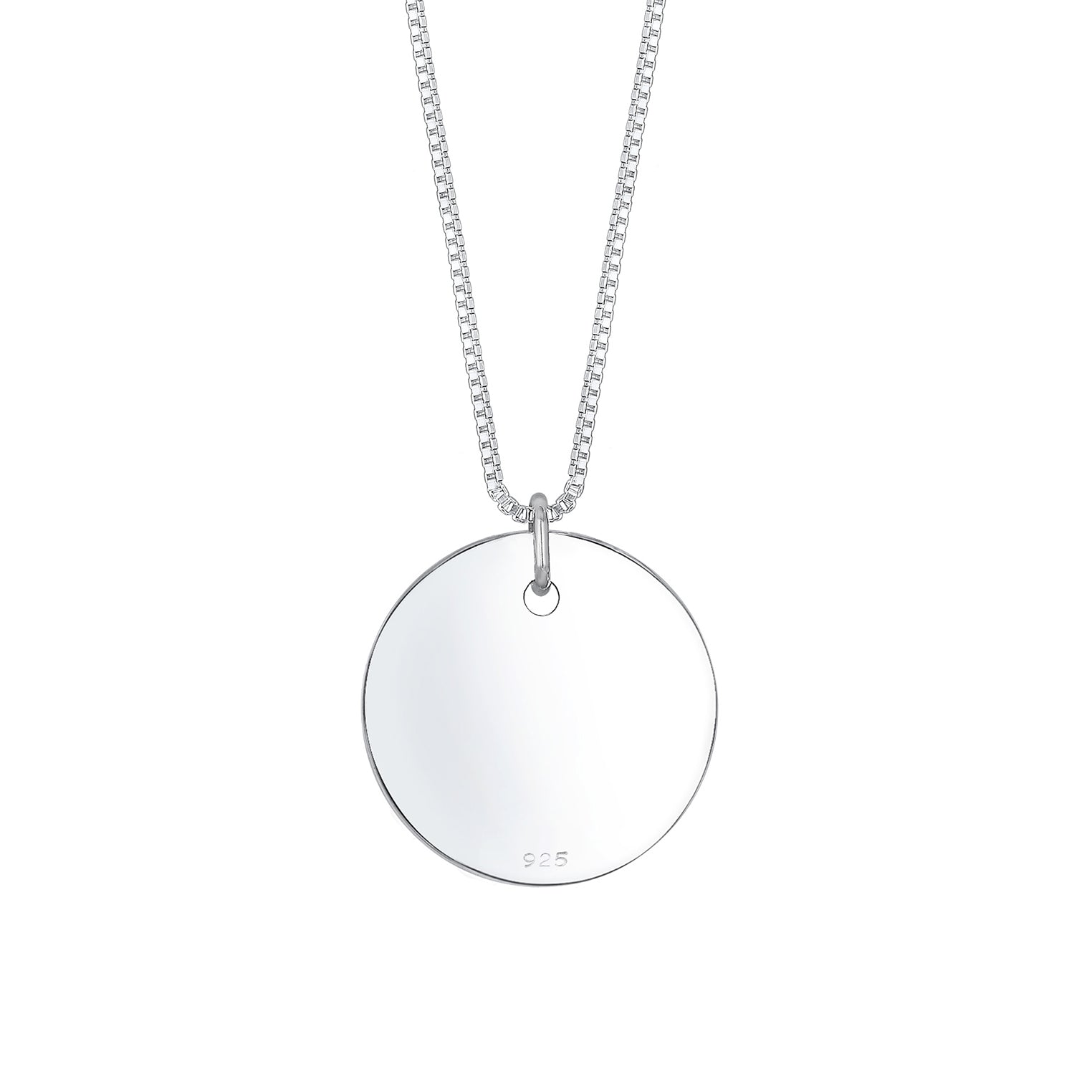 Silber - Elli | Lange Venezianer-Halskette Geo | 925er Sterling Silber
