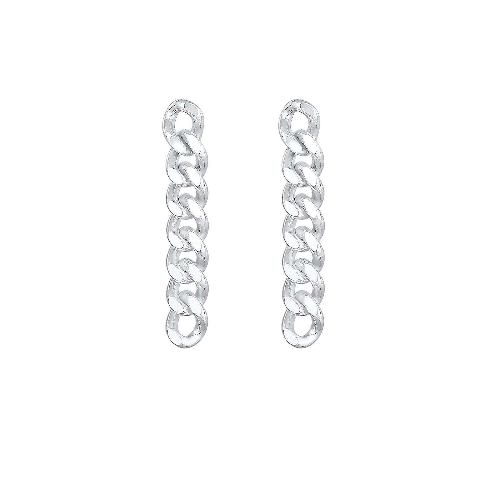Silber - Elli | Ohrstecker Ear Chain | 925er Sterling Silber