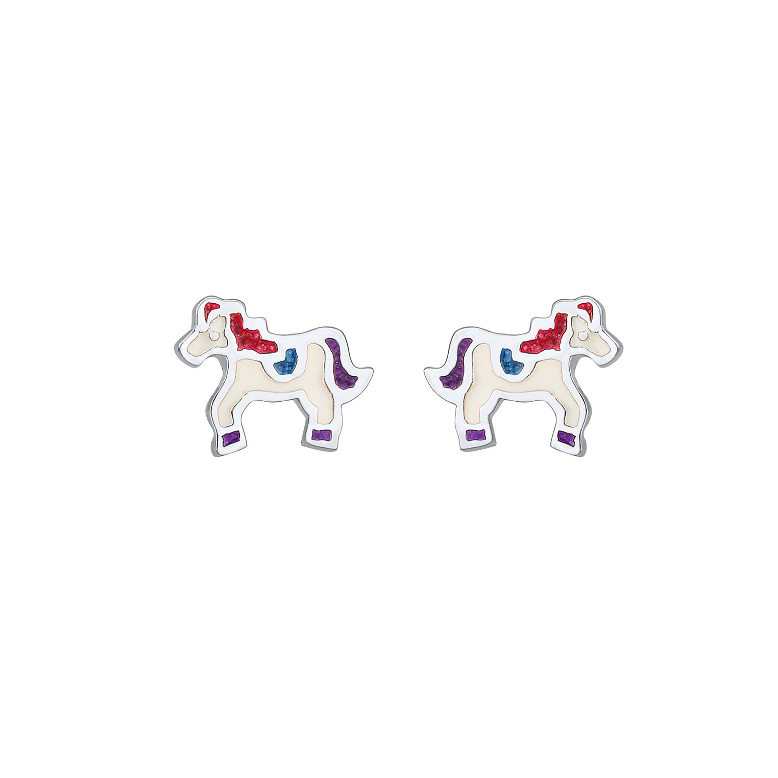 Silber - Elli | Ohrring Pferd | 925er Sterling Silber