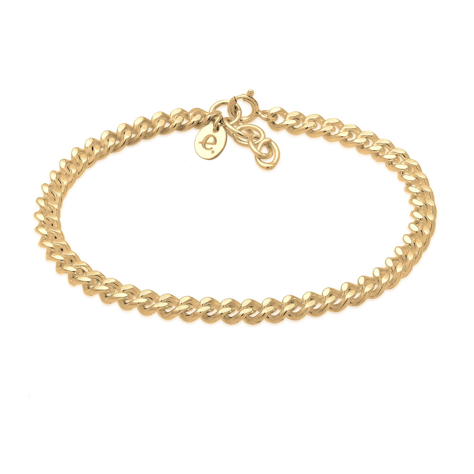 Gold - Elli PREMIUM | Gliederarmband | 925 Sterling Silber vergoldet