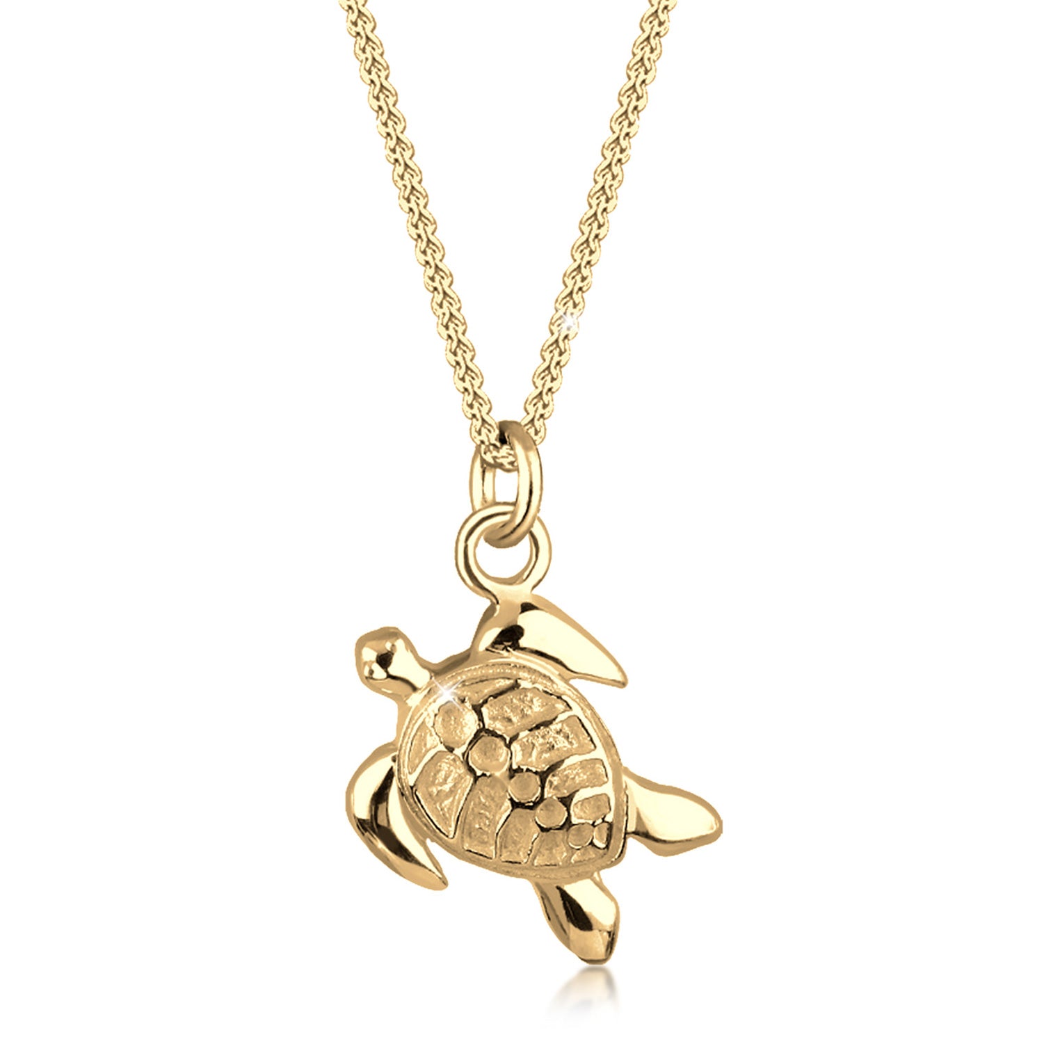 Gold - Elli | Halskette Schildkröte | 925 Sterling Silber vergoldet