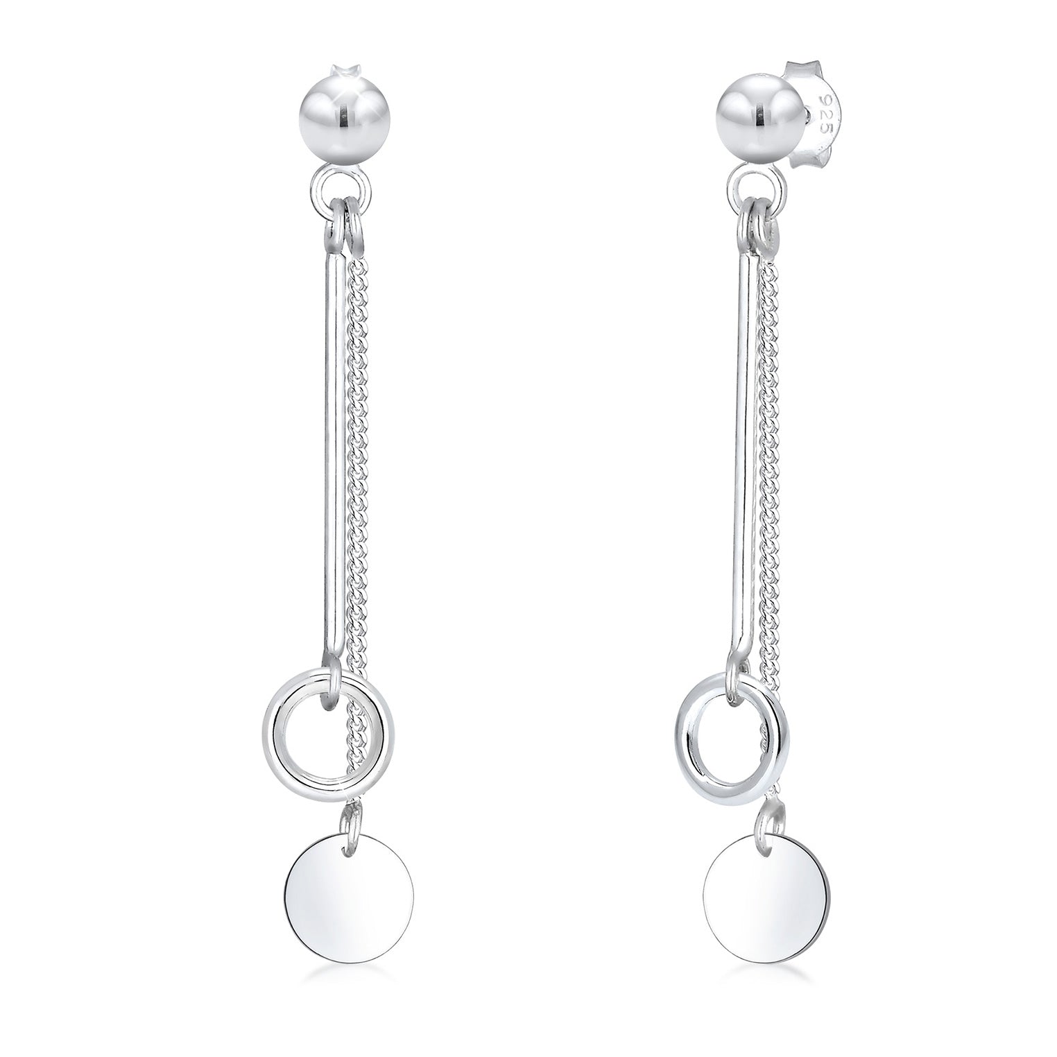 Silber - Elli | Ohrhänger Ear Chain | 925er Sterling Silber
