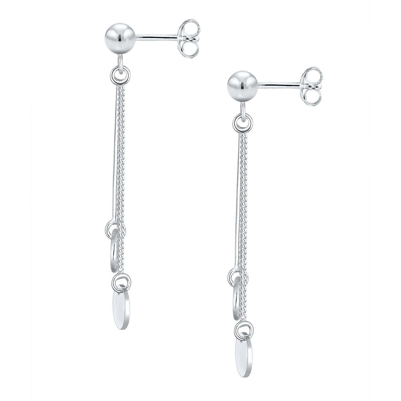 Silber - Elli | Ohrhänger Ear Chain | 925er Sterling Silber