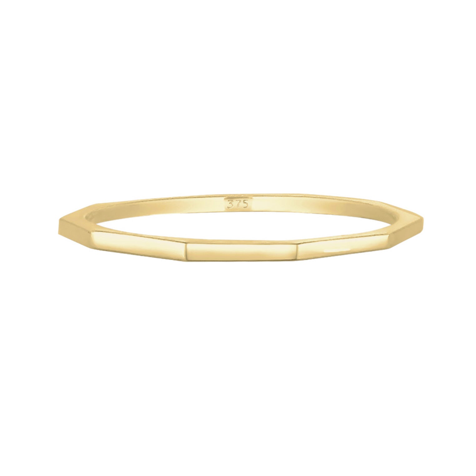 Gold - Elli PREMIUM | Ring Geo | 375 Gelbgold