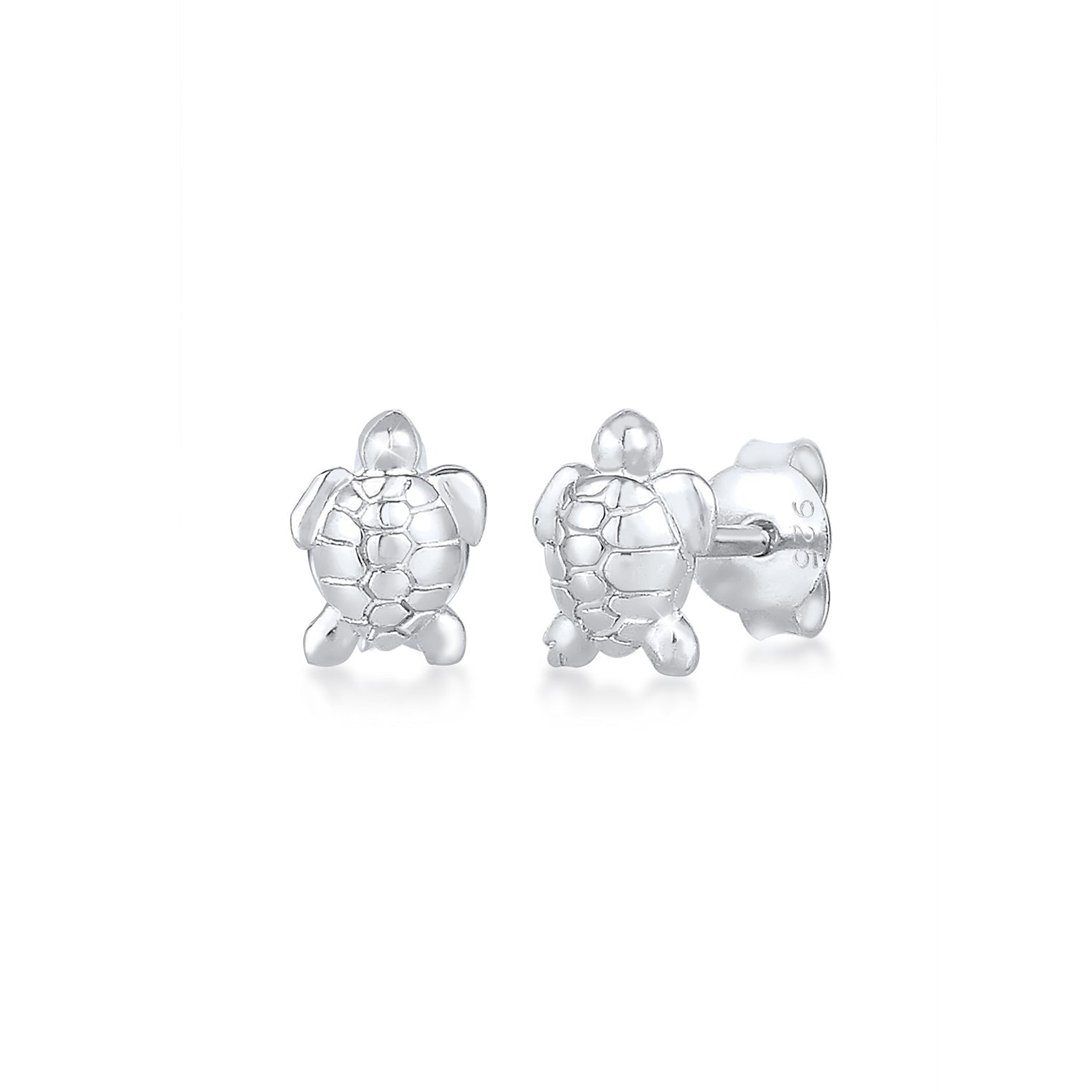 Silber - Elli | Ohrstecker Schildkröte | 925er Sterling Silber