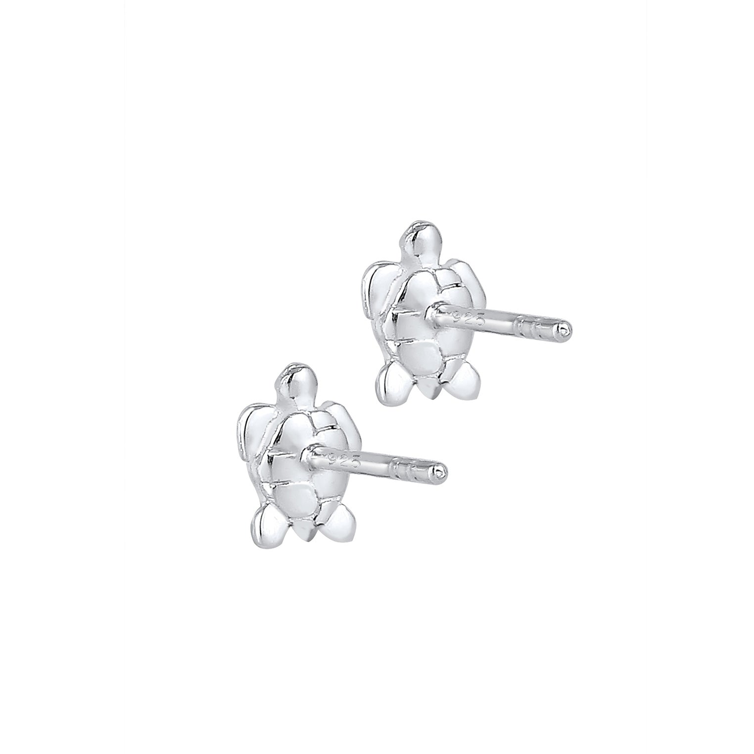 Silber - Elli | Ohrstecker Schildkröte | 925er Sterling Silber