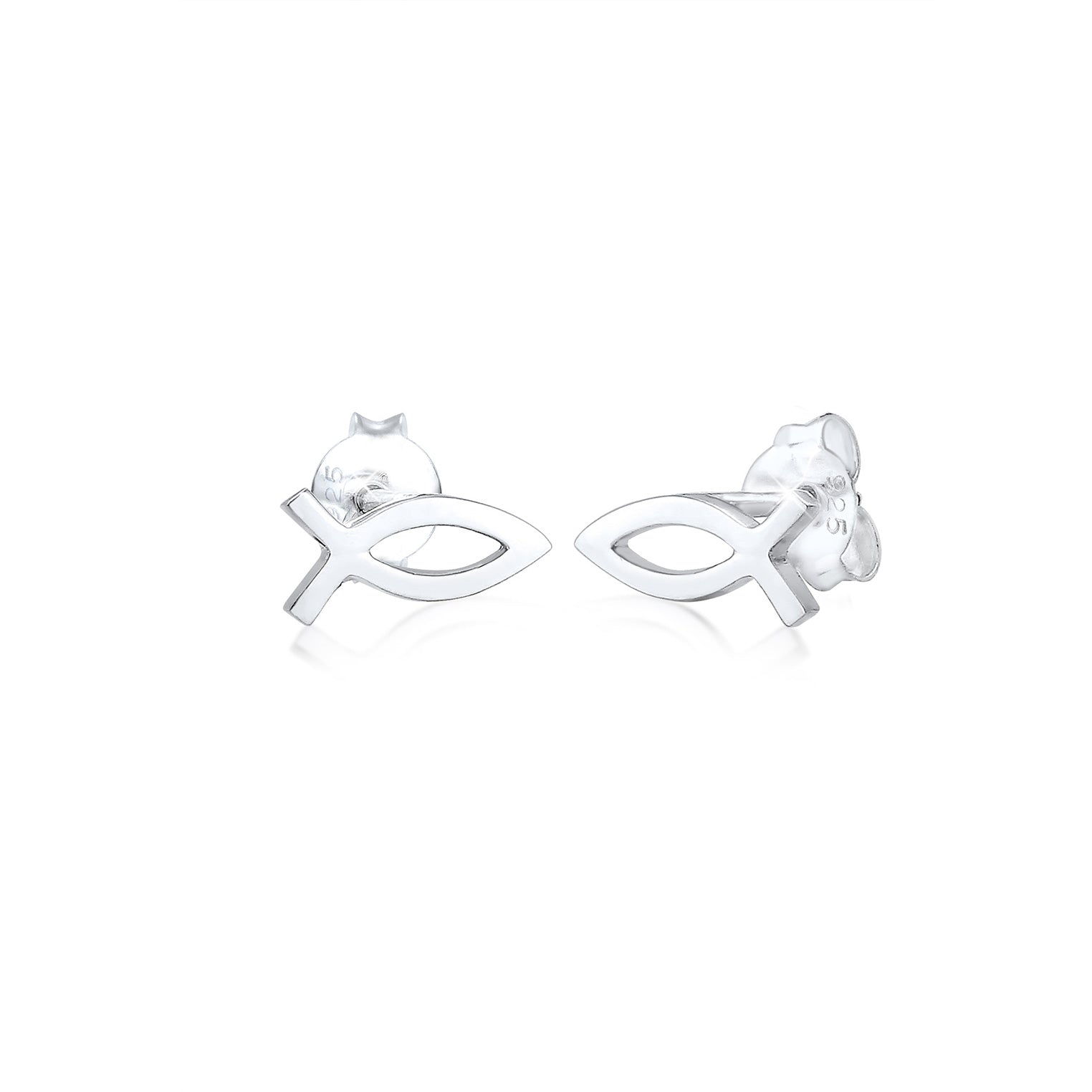 Silber - Elli | Ohrring Fisch | 925er Sterling Silber