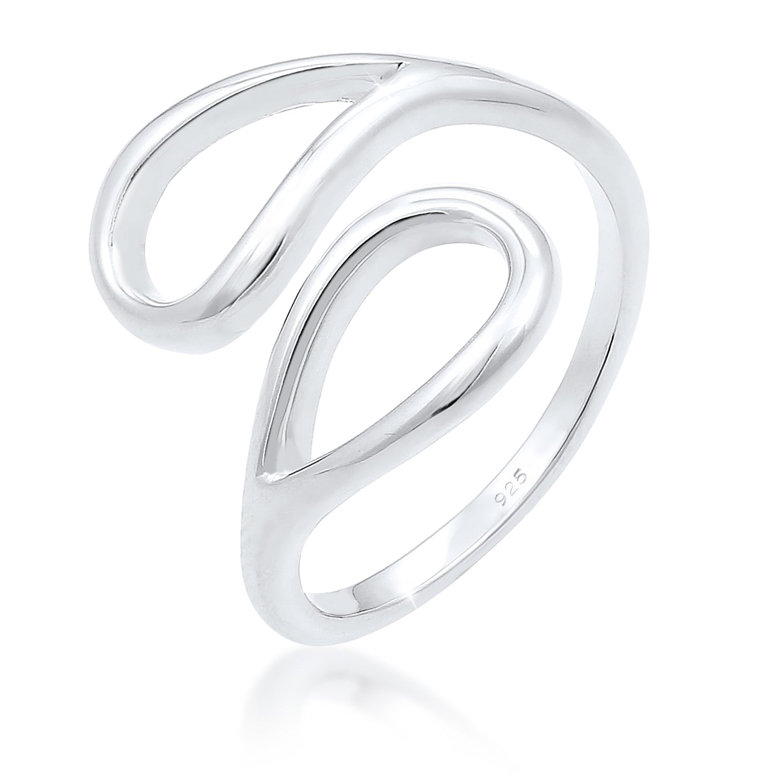 Silber - Elli | Ring Tropfen | 925er Sterling Silber