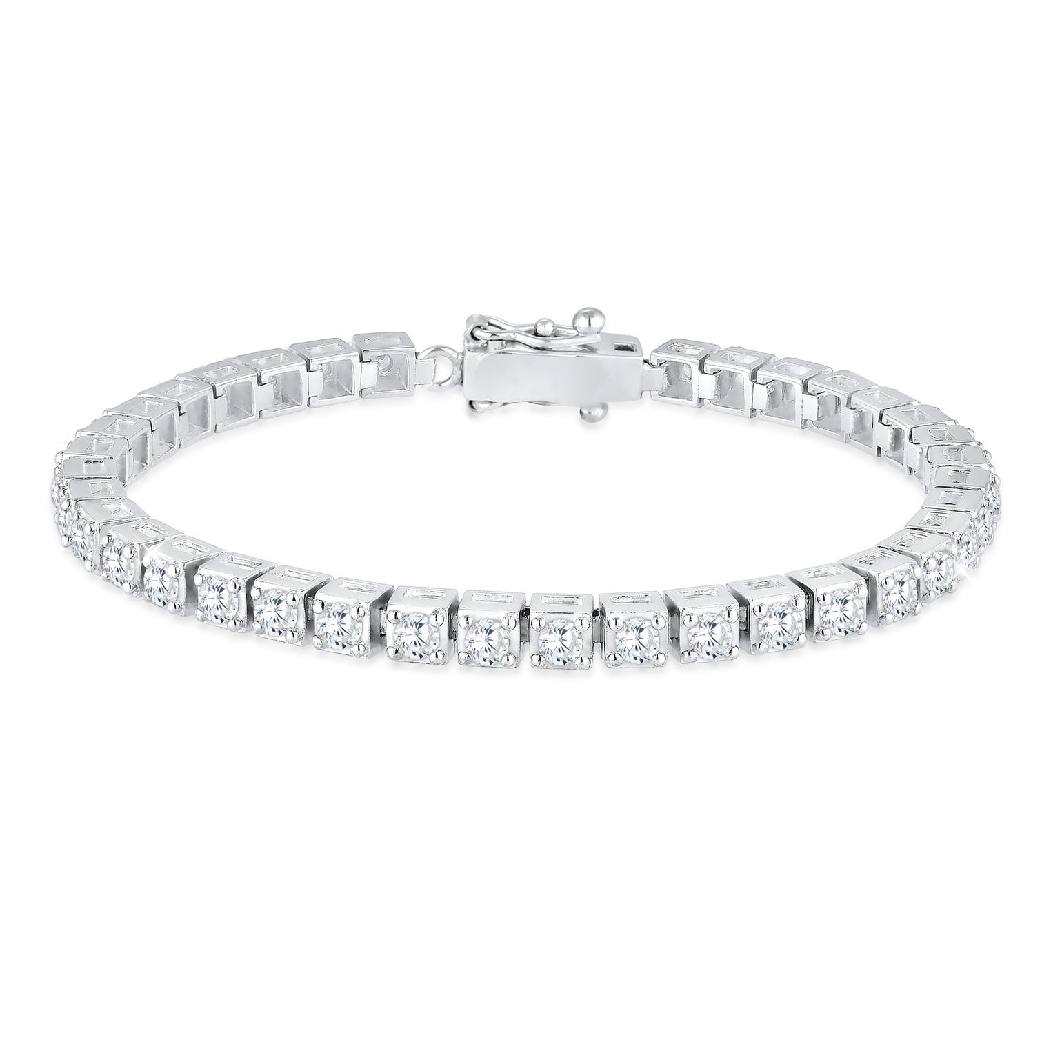 Silber - Elli PREMIUM | Tennisarmband | Zirkonia (Weiß) | 925er Sterling Silber