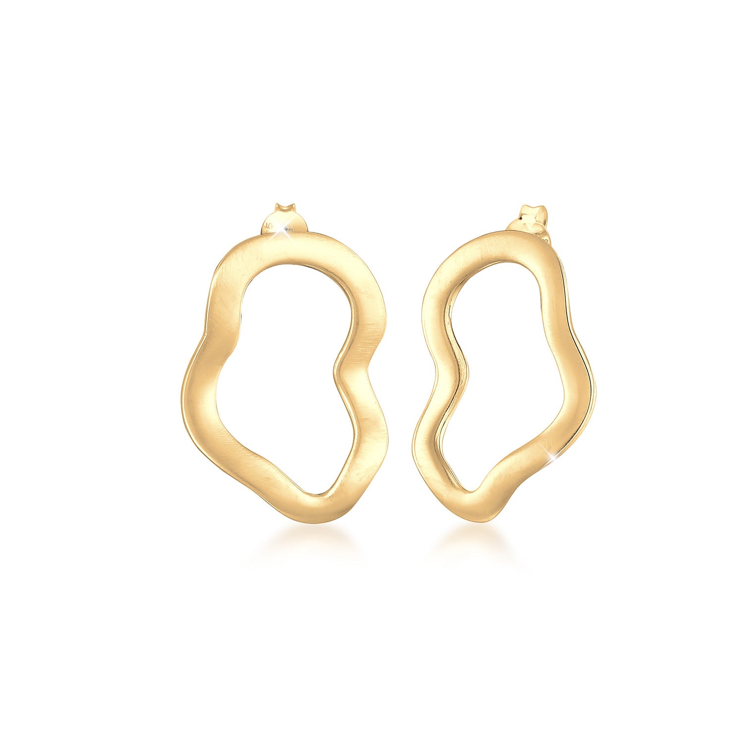 Gold - Elli | Ohrstecker | 925 Sterling Silber vergoldet