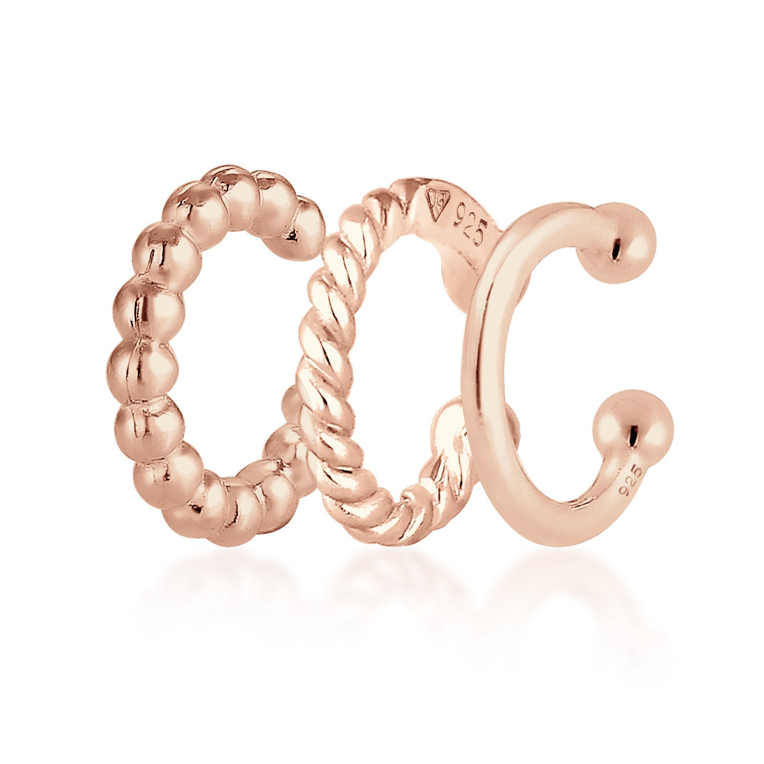Roségold - Elli | Earcuff | 925 Sterling Silber Rosegold