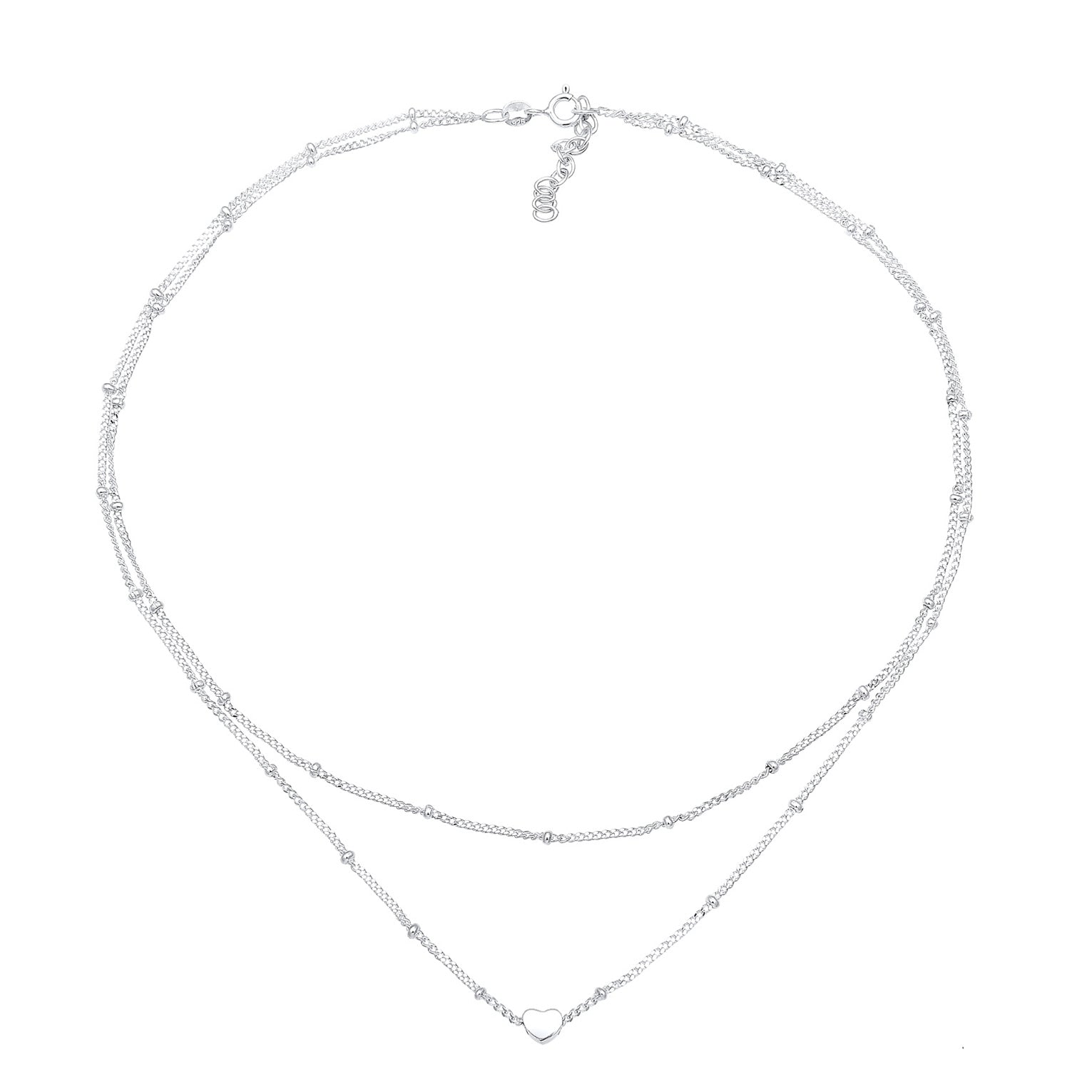 Silber - Elli | Layer-Choker | 925er Sterling Silber