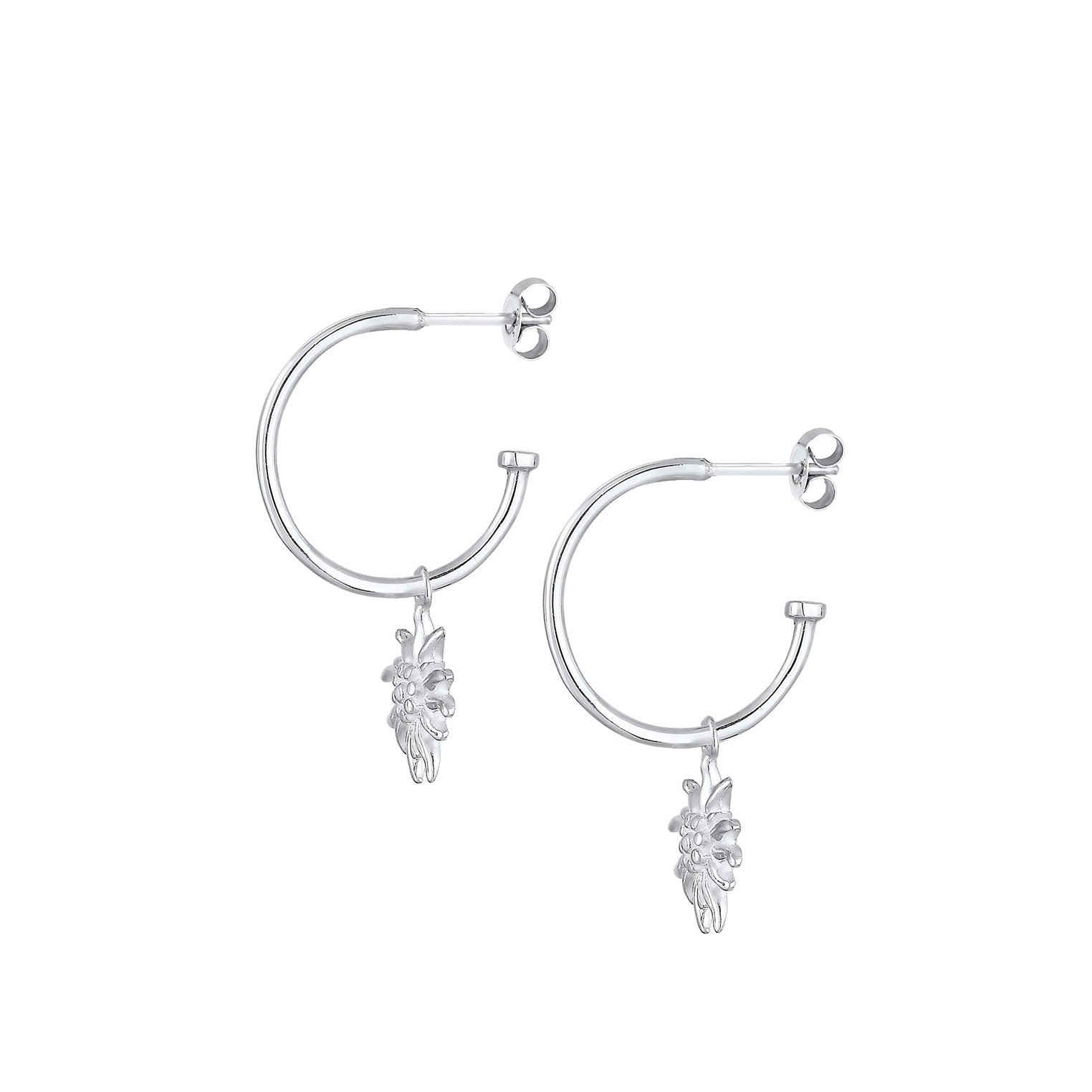 Silber - Elli | Creole Edelweiss | 925er Sterling Silber