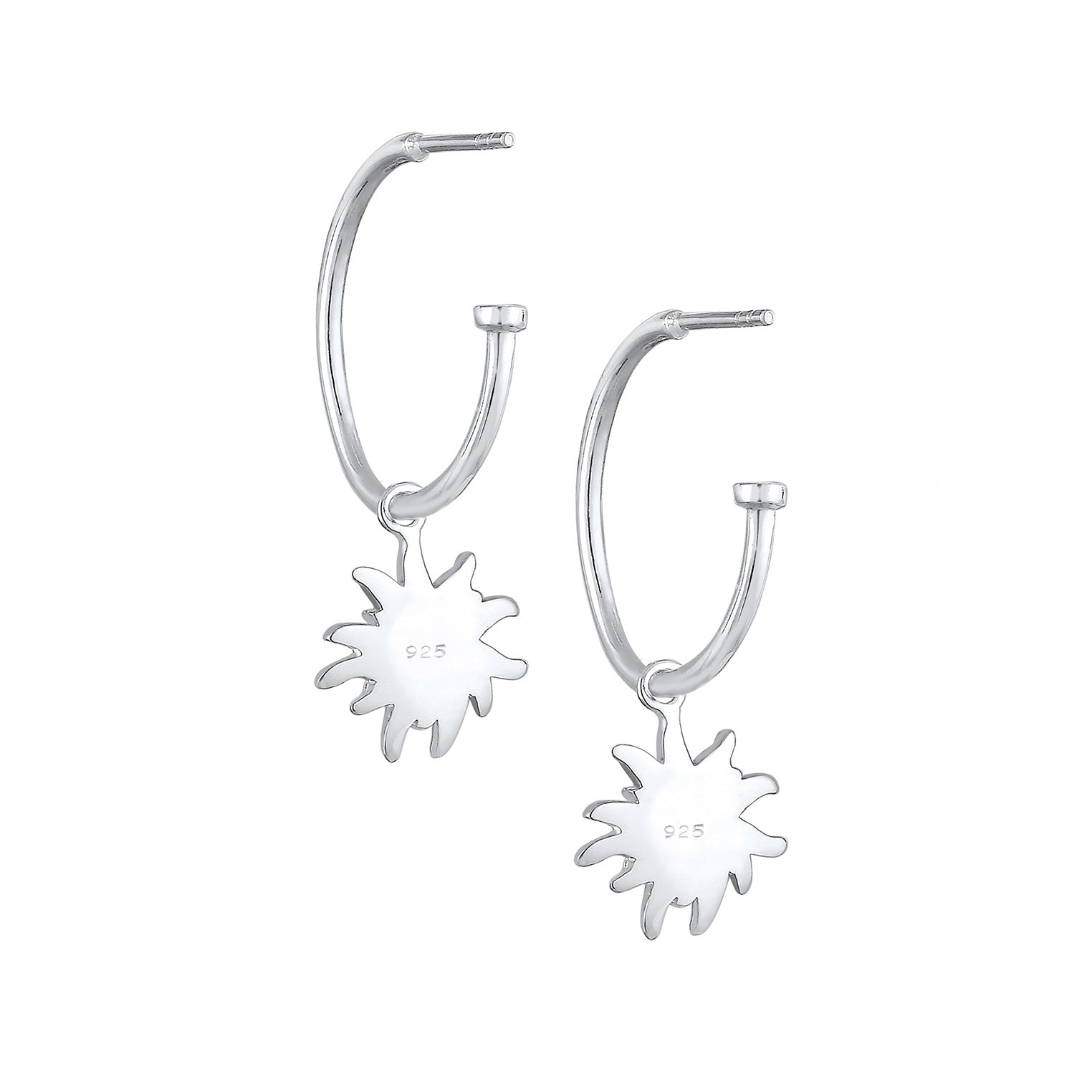 Silber - Elli | Creole Edelweiss | 925er Sterling Silber