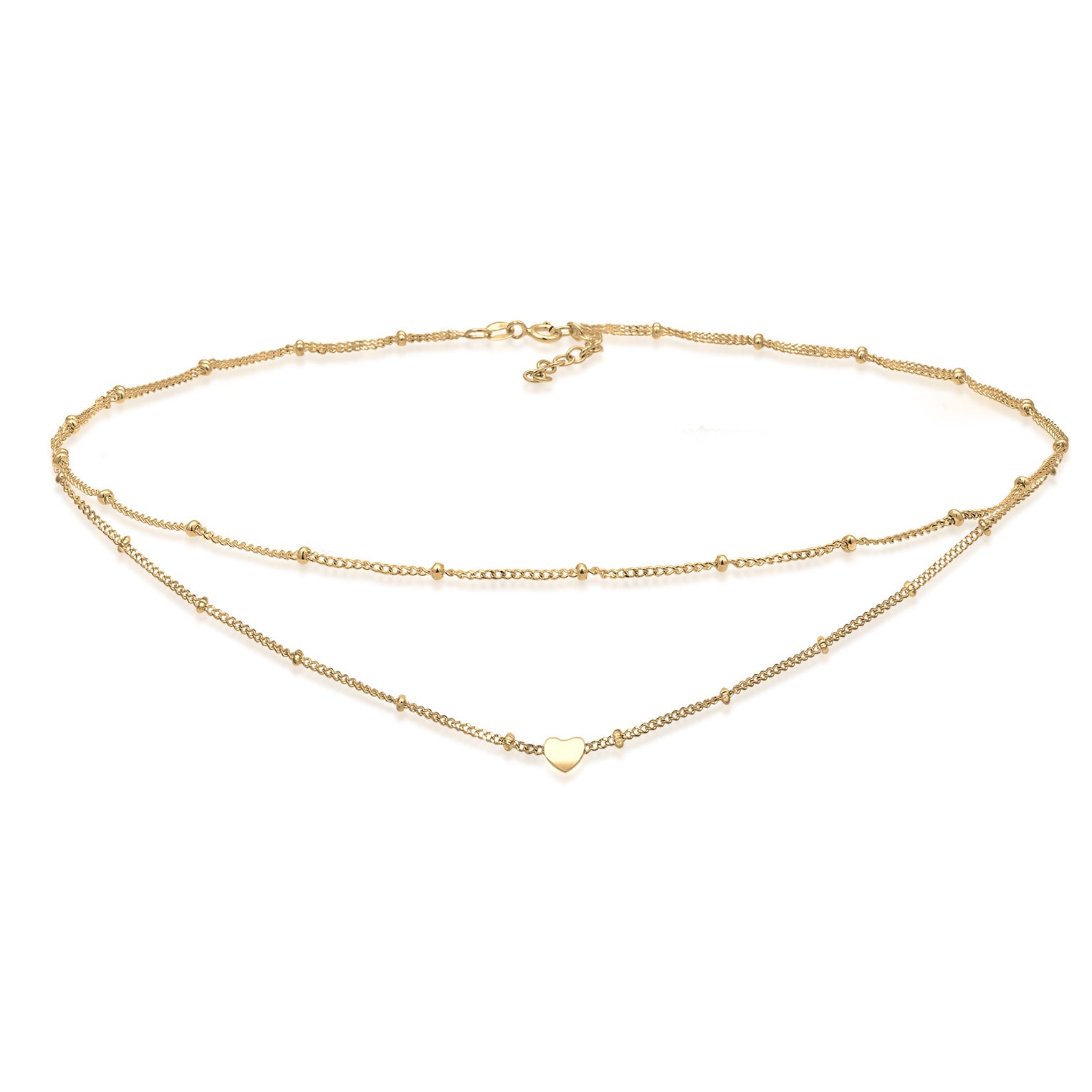 Gold - Elli | Layer-Choker | 925 Sterling Silber vergoldet