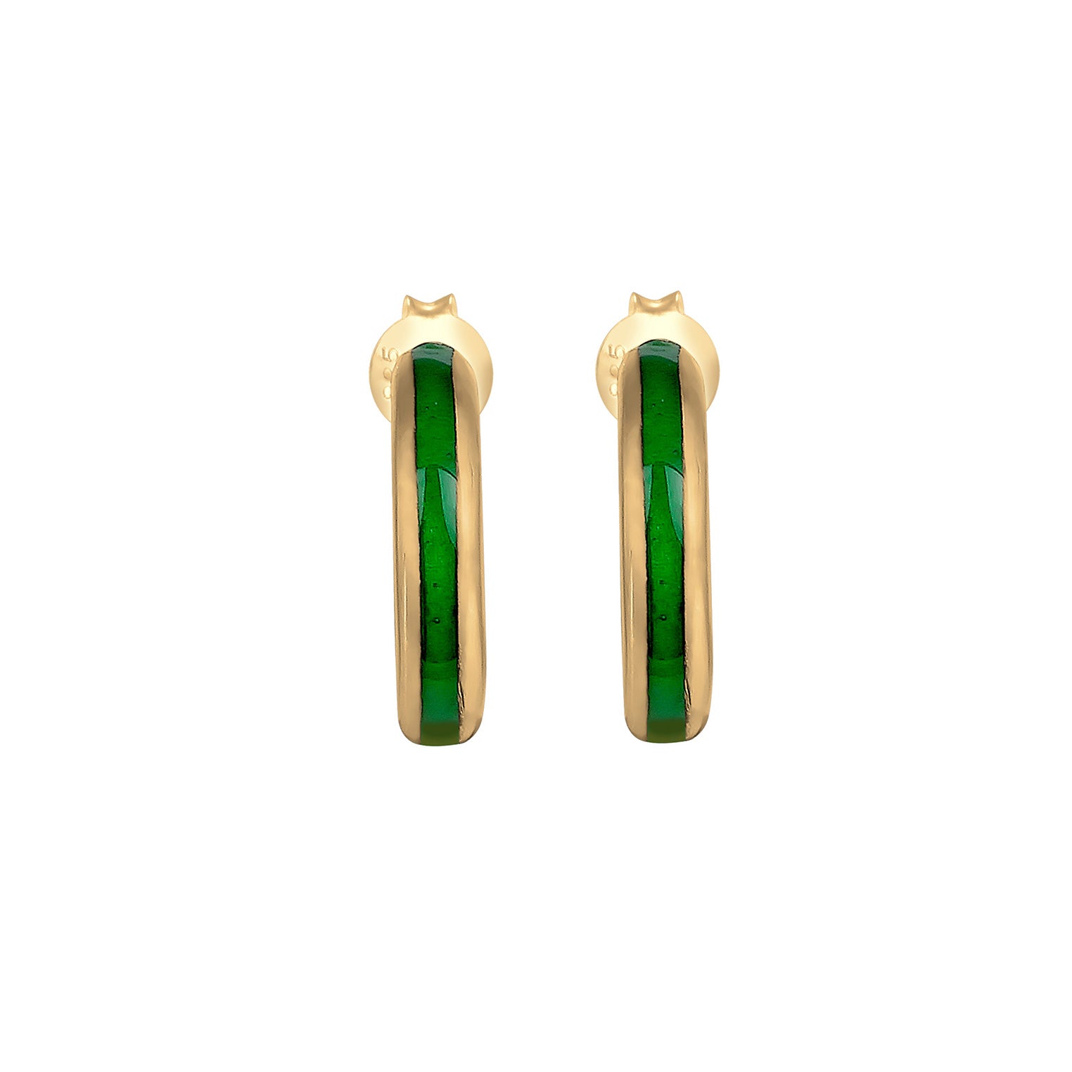 Gold - Elli | Creole | 925 Sterling Silber vergoldet