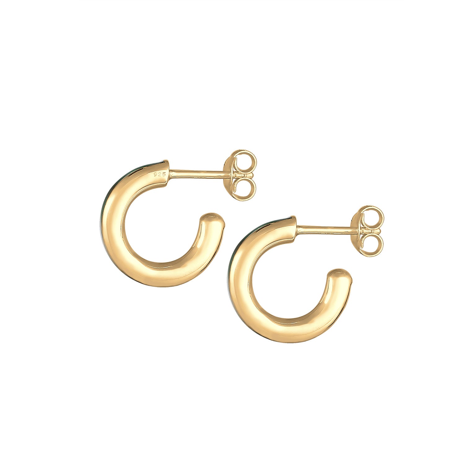 Gold - Elli | Creole | 925 Sterling Silber vergoldet