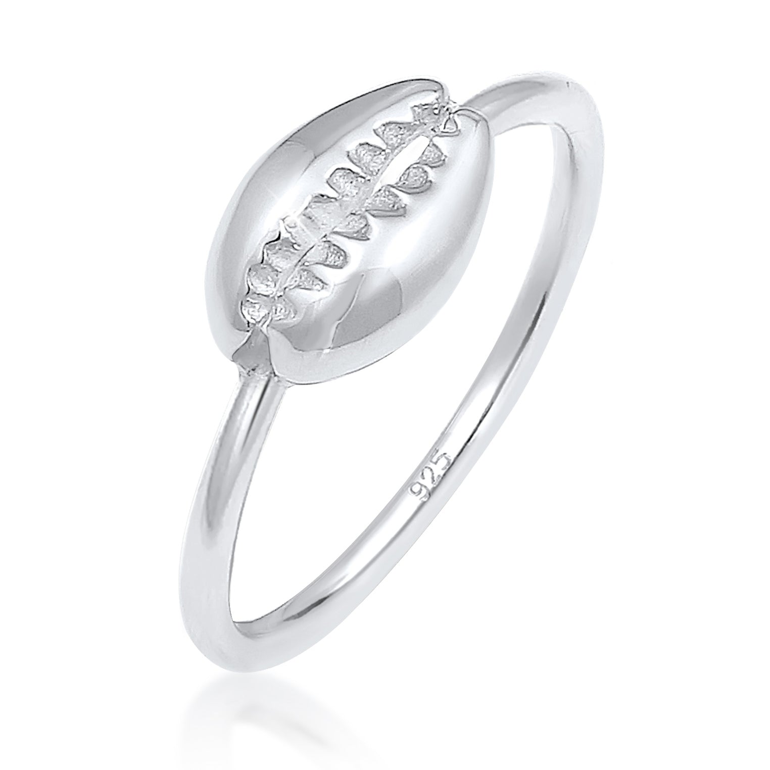 Silber - Elli | Ring Muschel | 925er Sterling Silber