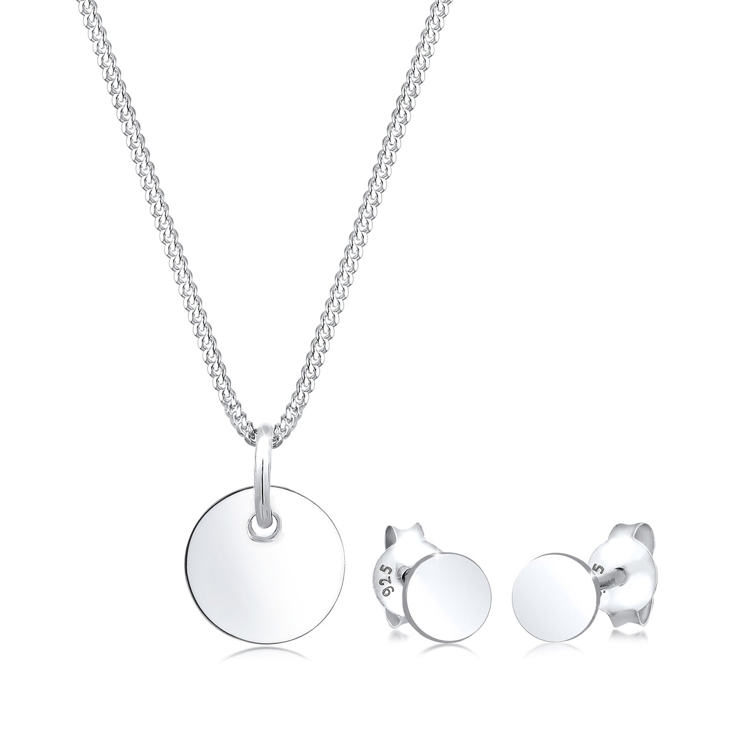 Silber - Elli | Schmuckset  Geo | 925er Sterling Silber